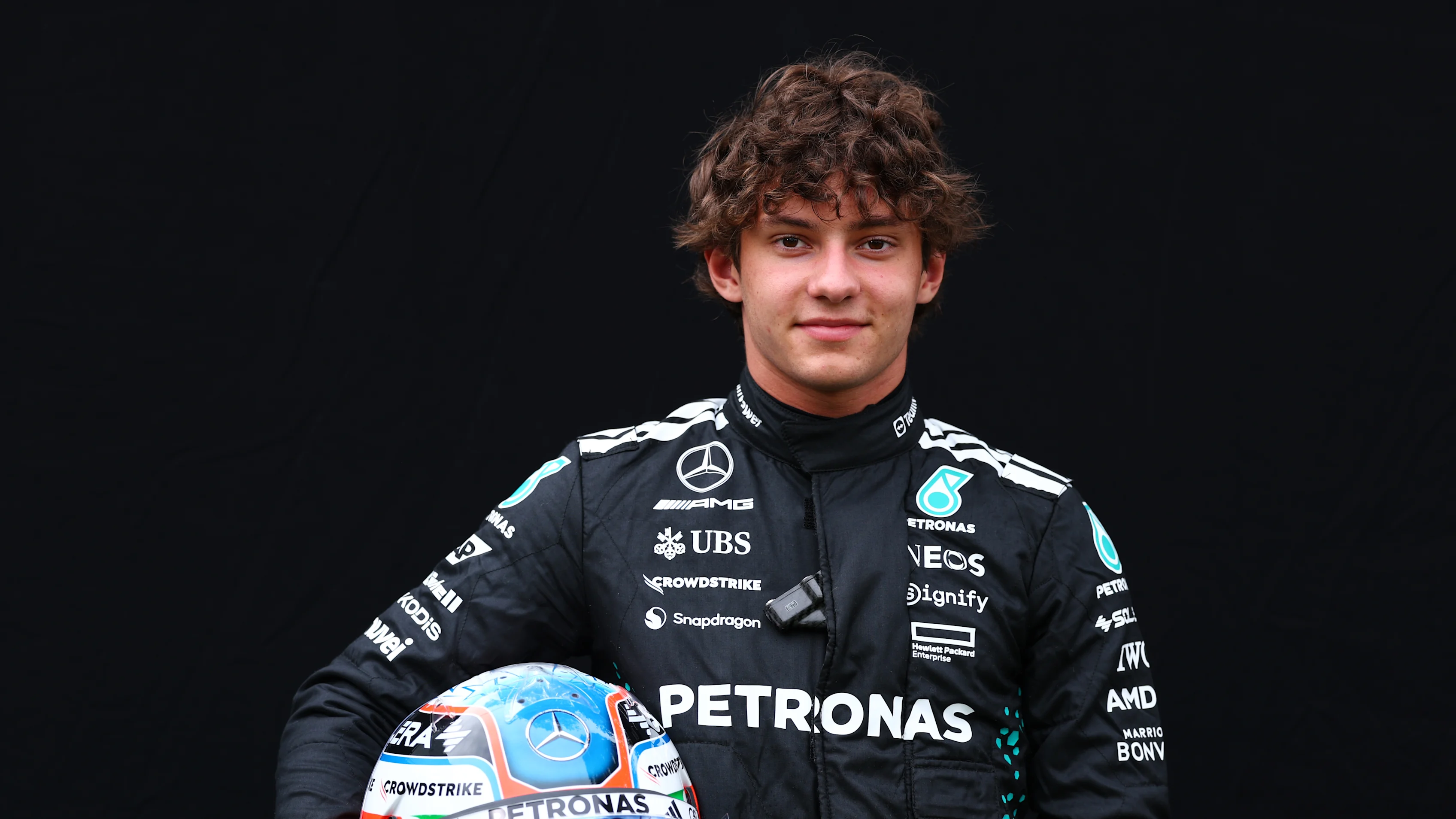 MELBOURNE, AUSTRALIA - MARCH 13: Andrea Kimi Antonelli of Italy and Mercedes AMG Petronas F1 Team