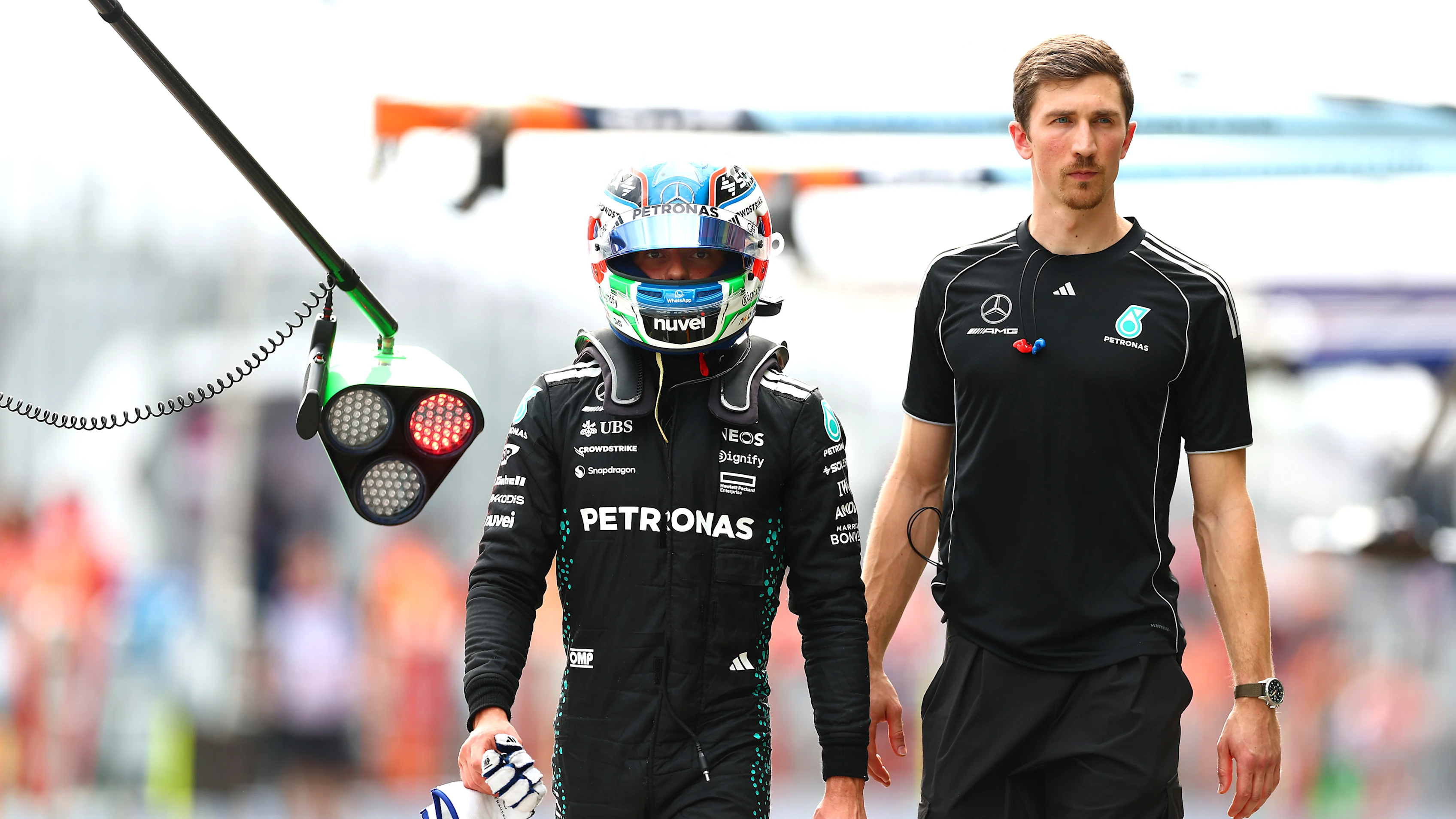 MELBOURNE, AUSTRALIA - MARCH 15: Sixteenth placed qualifier Andrea Kimi Antonelli of Italy and