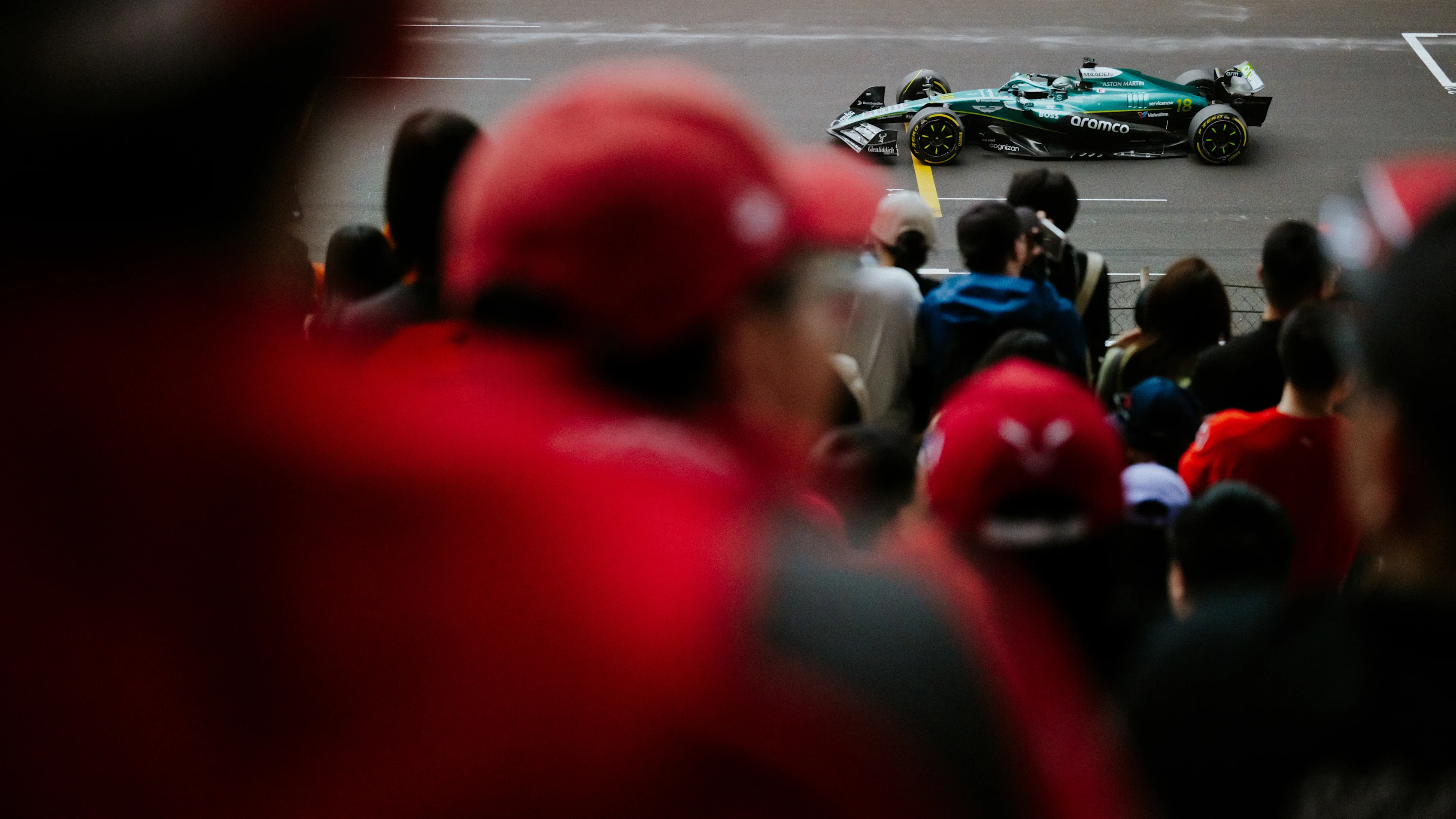 SHANGHAI, CHINA - MARCH 23: (EDITORS NOTE: Image has been digitally enhanced.) Lance Stroll of
