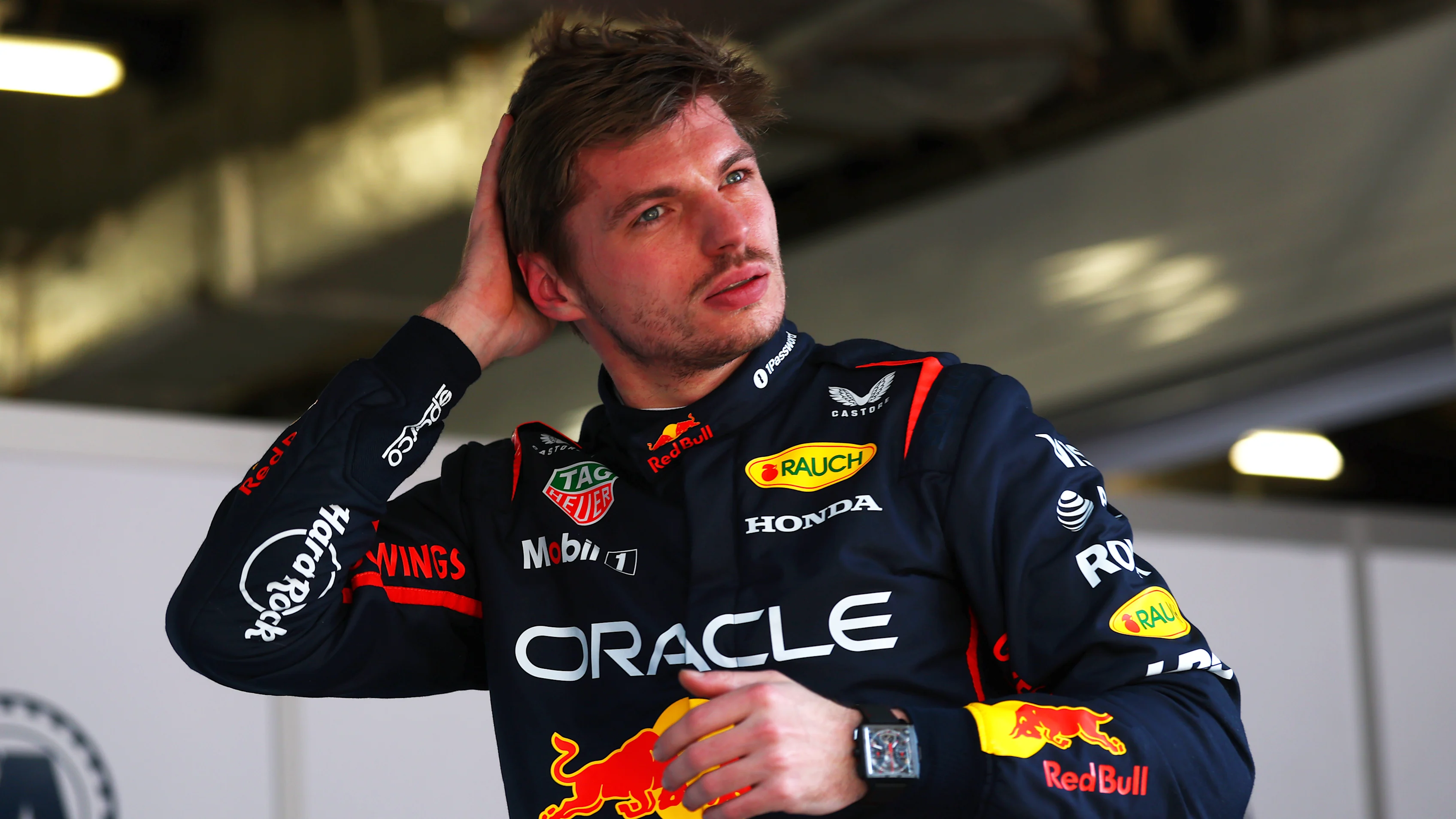 SHANGHAI, CHINA - MARCH 21: Sprint 2nd qualifier Max Verstappen of the Netherlands and Oracle Red