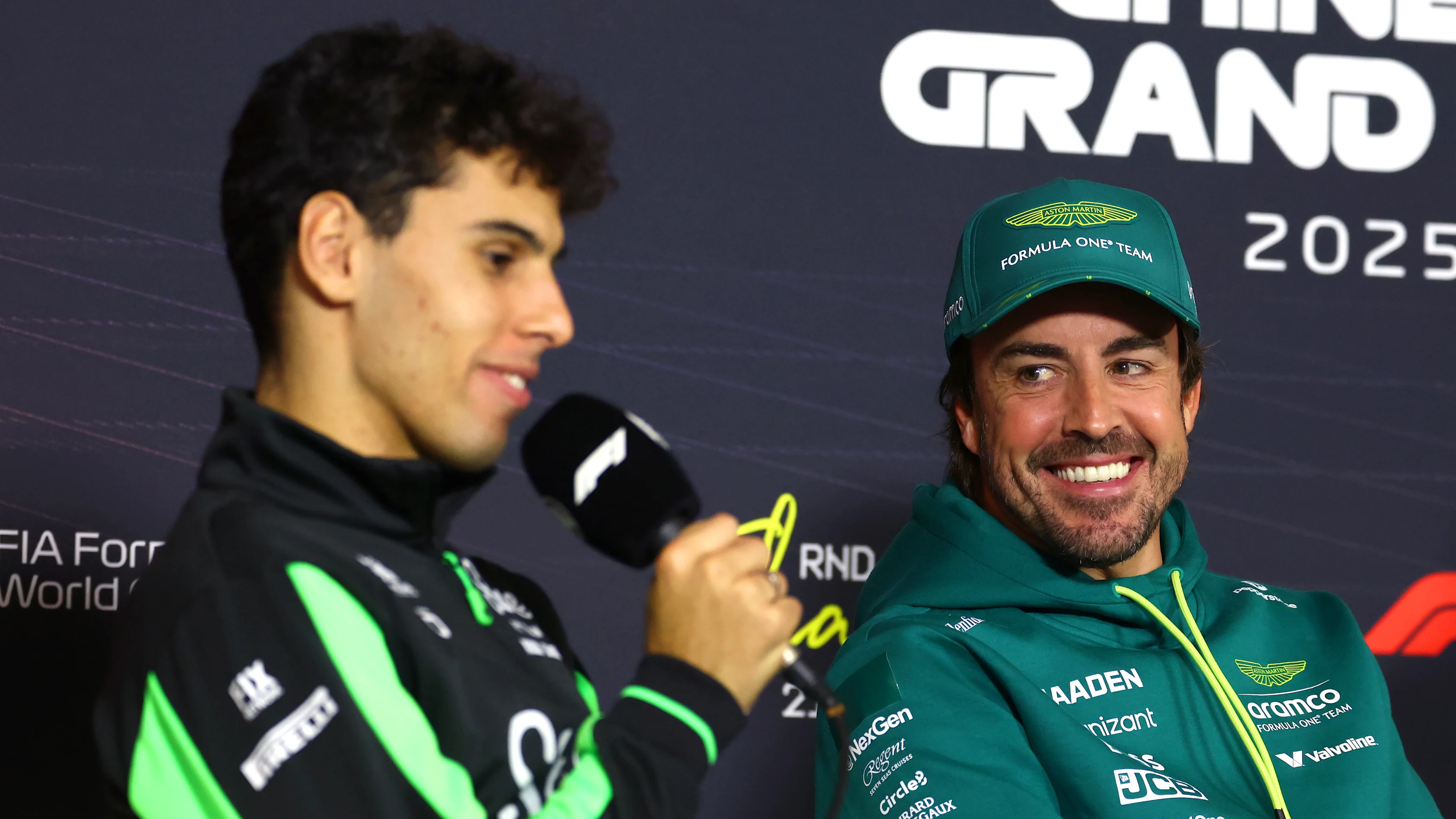 SHANGHAI, CHINA - MARCH 20: Gabriel Bortoleto of Brazil and Stake F1 Team Kick Sauber and Fernando