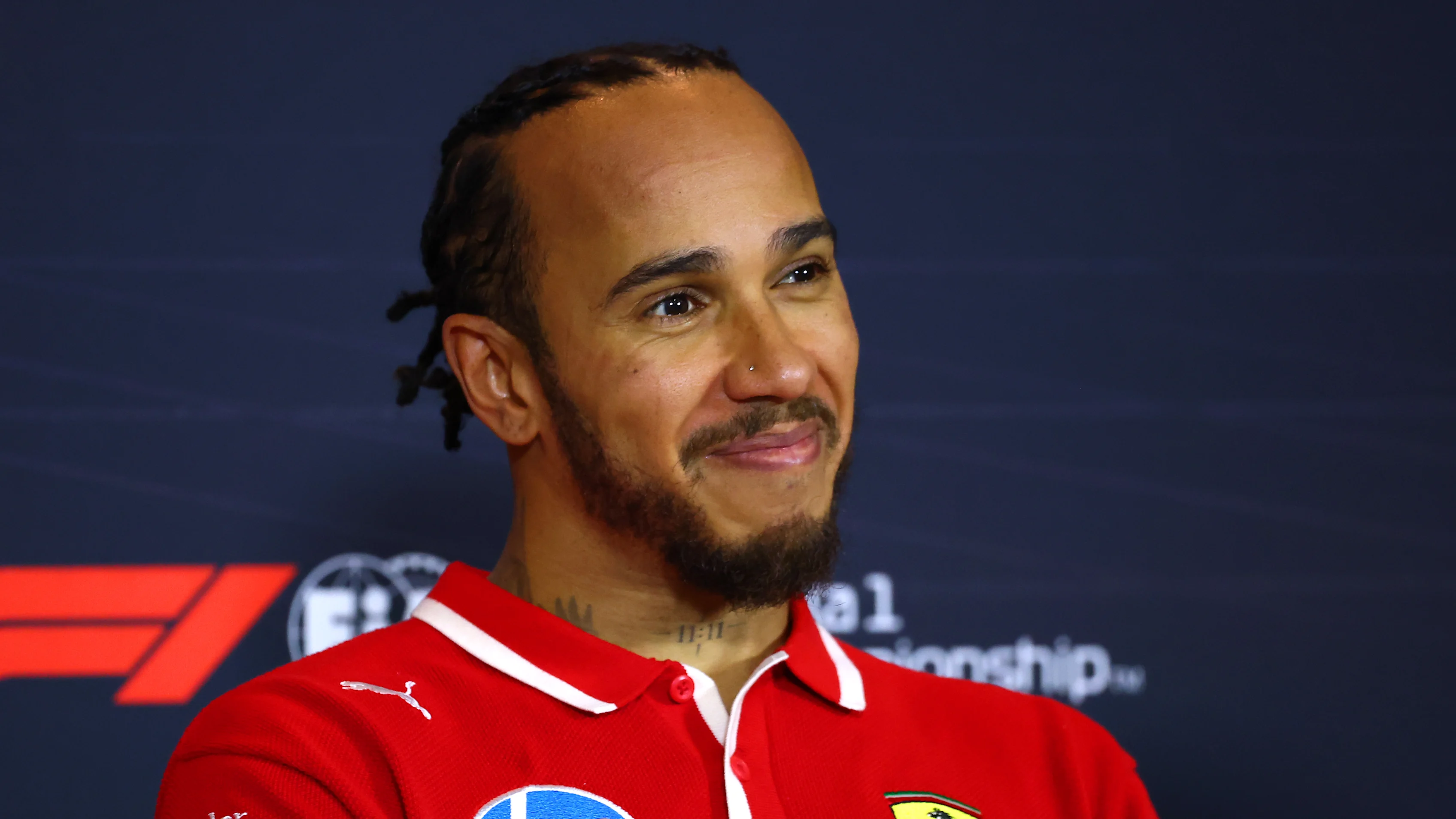 SHANGHAI, CHINA - MARCH 22: Sprint winner Lewis Hamilton of Great Britain and Scuderia Ferrari in