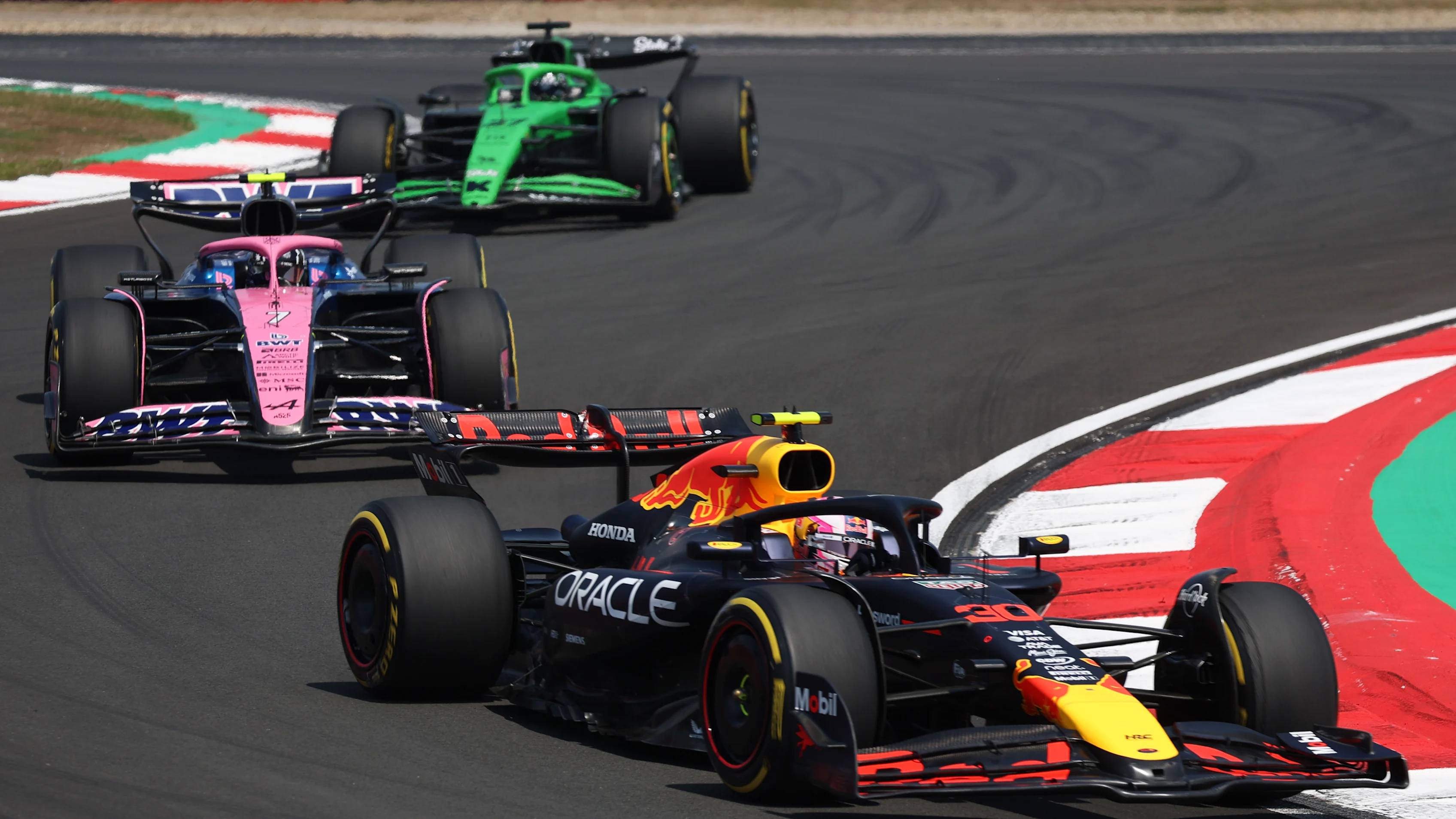 SHANGHAI, CHINA - MARCH 22: Liam Lawson of New Zealand driving the (30) Oracle Red Bull Racing RB21