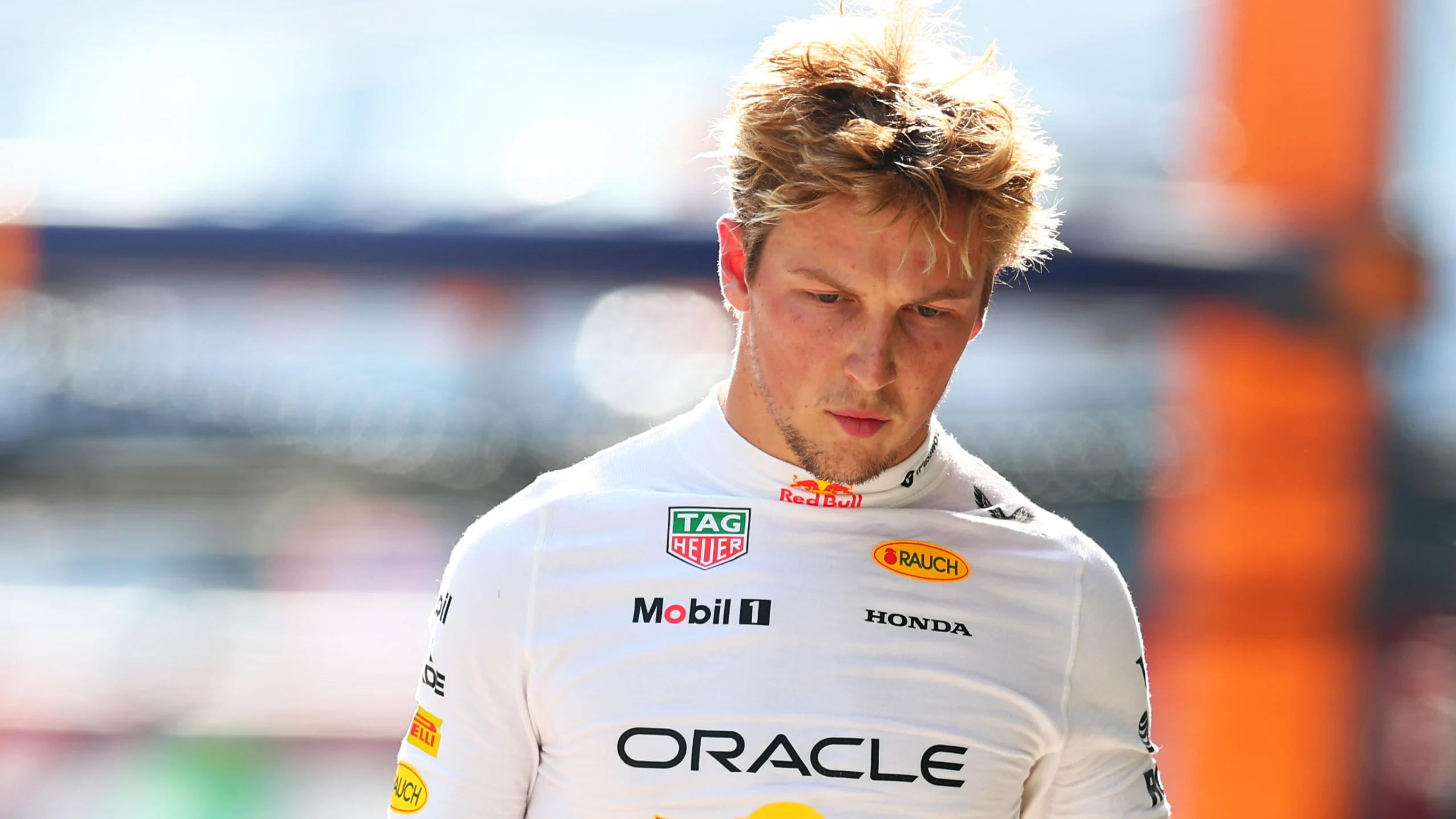 SHANGHAI, CHINA - MARCH 22: Liam Lawson of New Zealand and Oracle Red Bull Racing prepares to drive