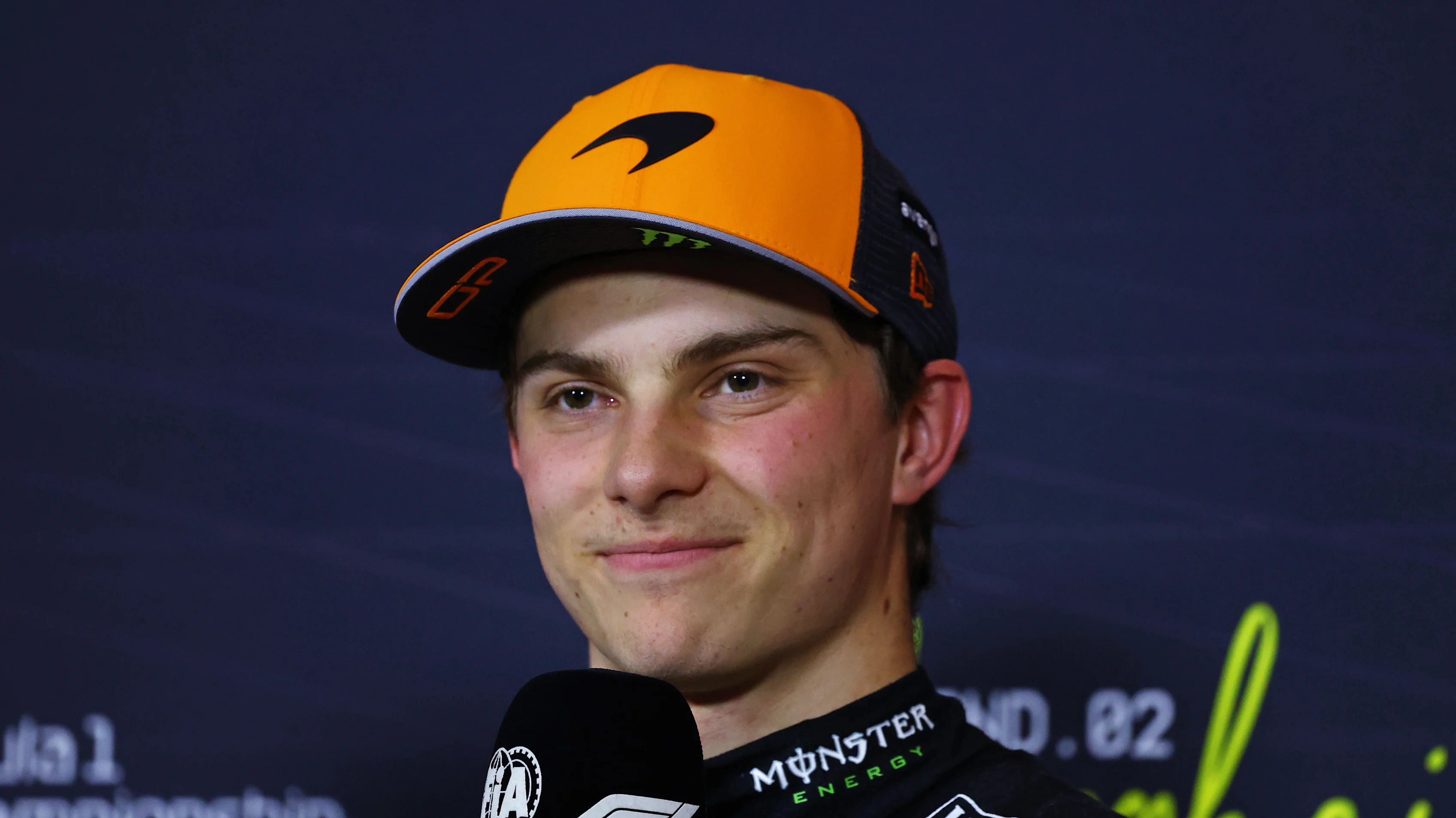 SHANGHAI, CHINA - MARCH 22: Pole position qualifier Oscar Piastri of Australia and McLaren in the