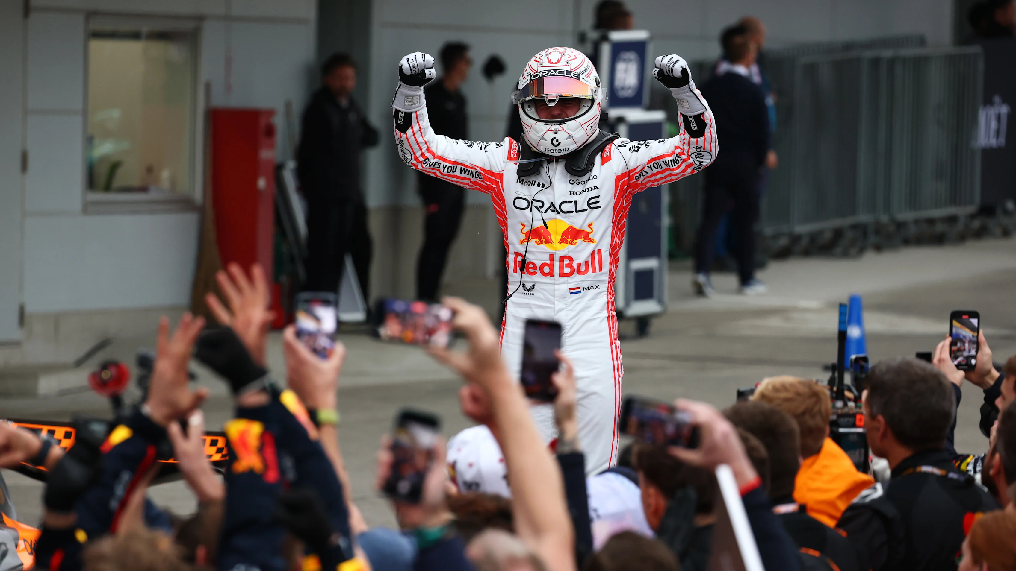 SUZUKA, JAPAN - APRIL 06: Race winner Max Verstappen of the Netherlands and Oracle Red Bull Racing