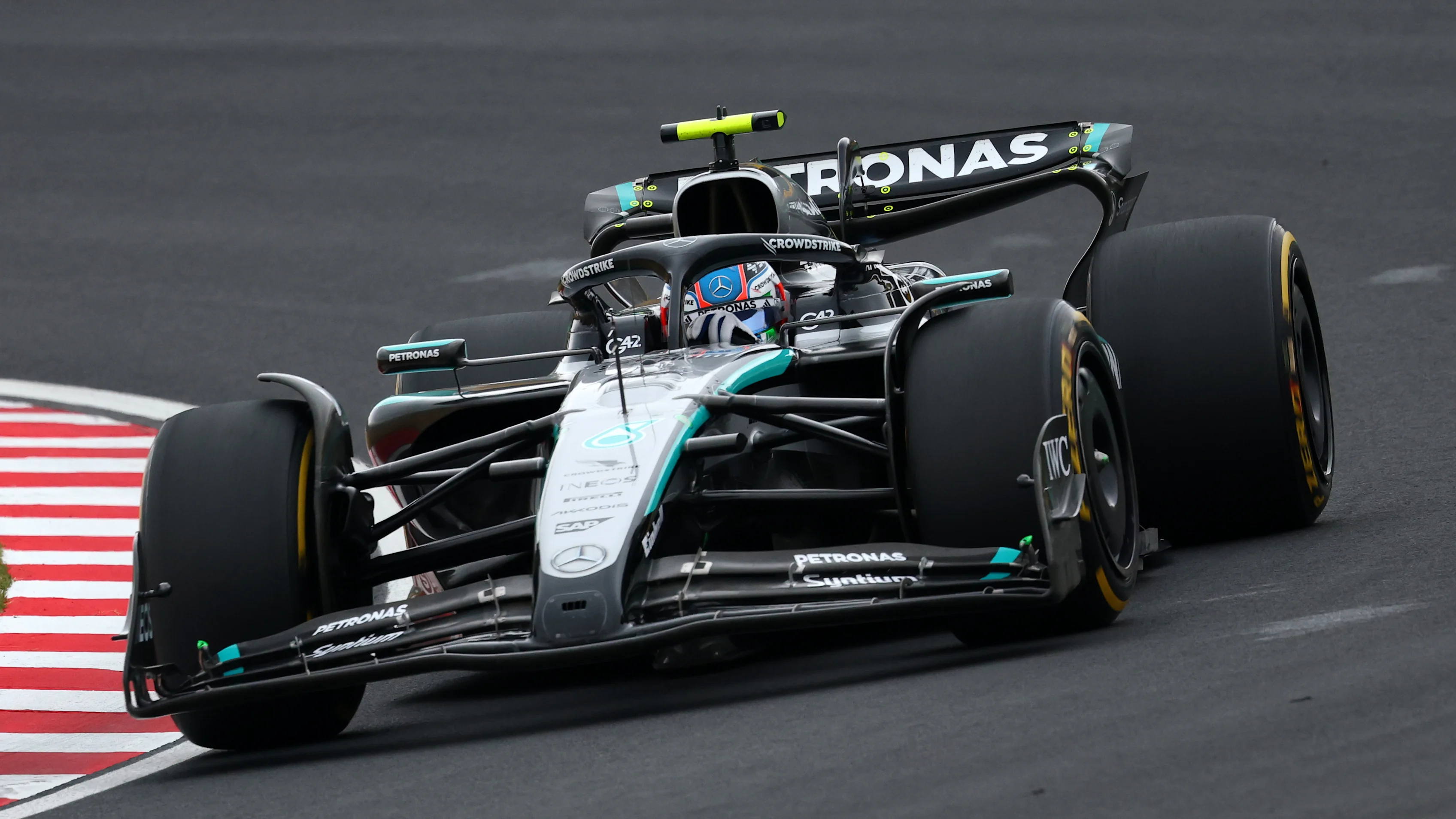 SUZUKA, JAPAN - APRIL 06: Andrea Kimi Antonelli of Italy driving the (12) Mercedes AMG Petronas F1