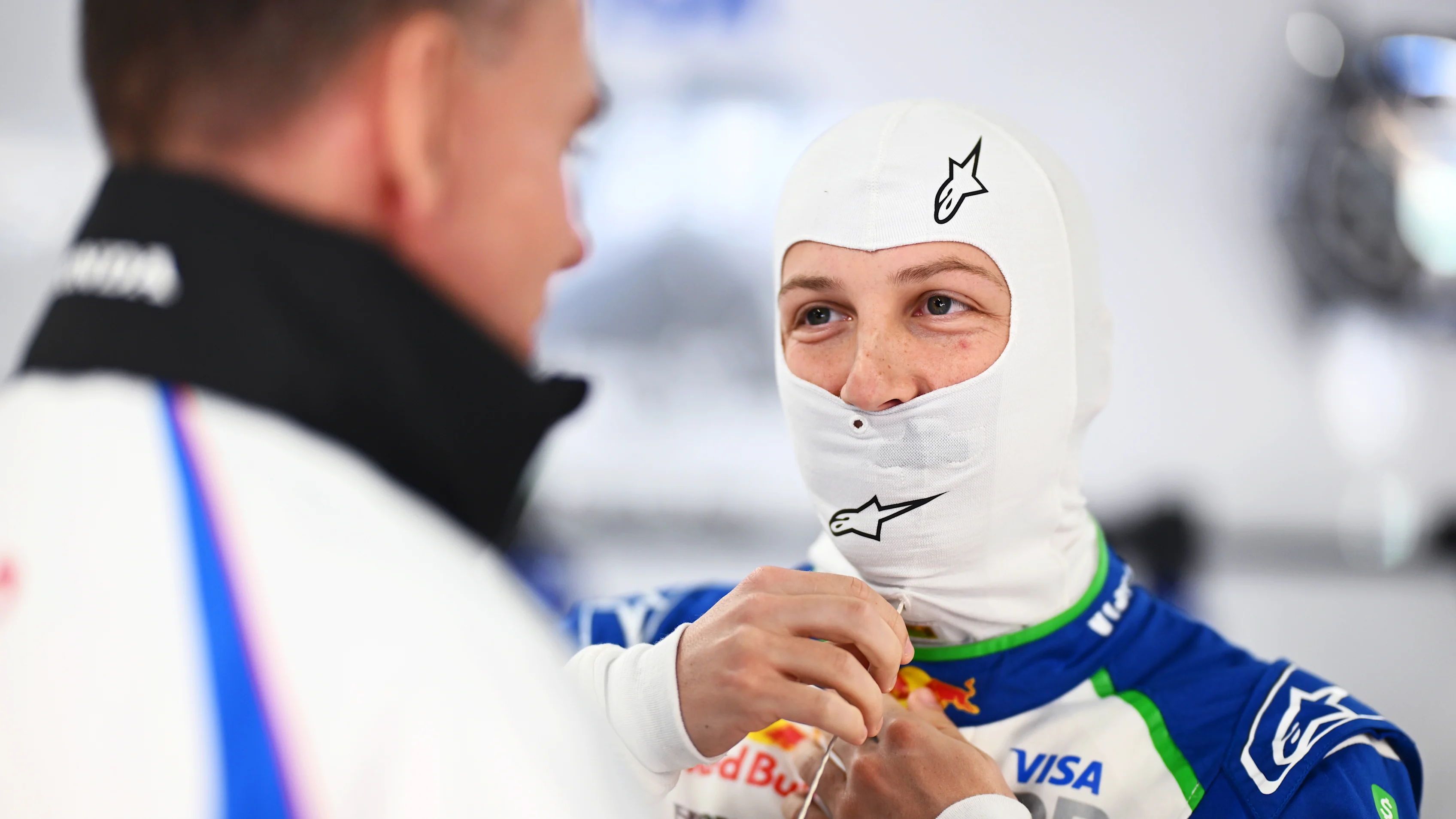 SUZUKA, JAPAN - APRIL 04: Liam Lawson of New Zealand and Visa Cash App Racing Bulls prepares to