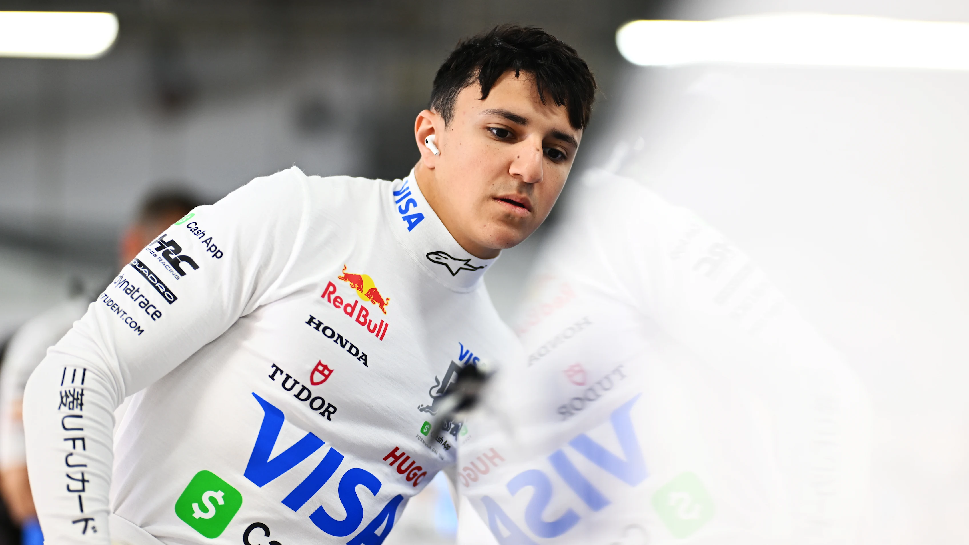 SUZUKA, JAPAN - APRIL 04: Isack Hadjar of France and Visa Cash App Racing Bulls looks on in the