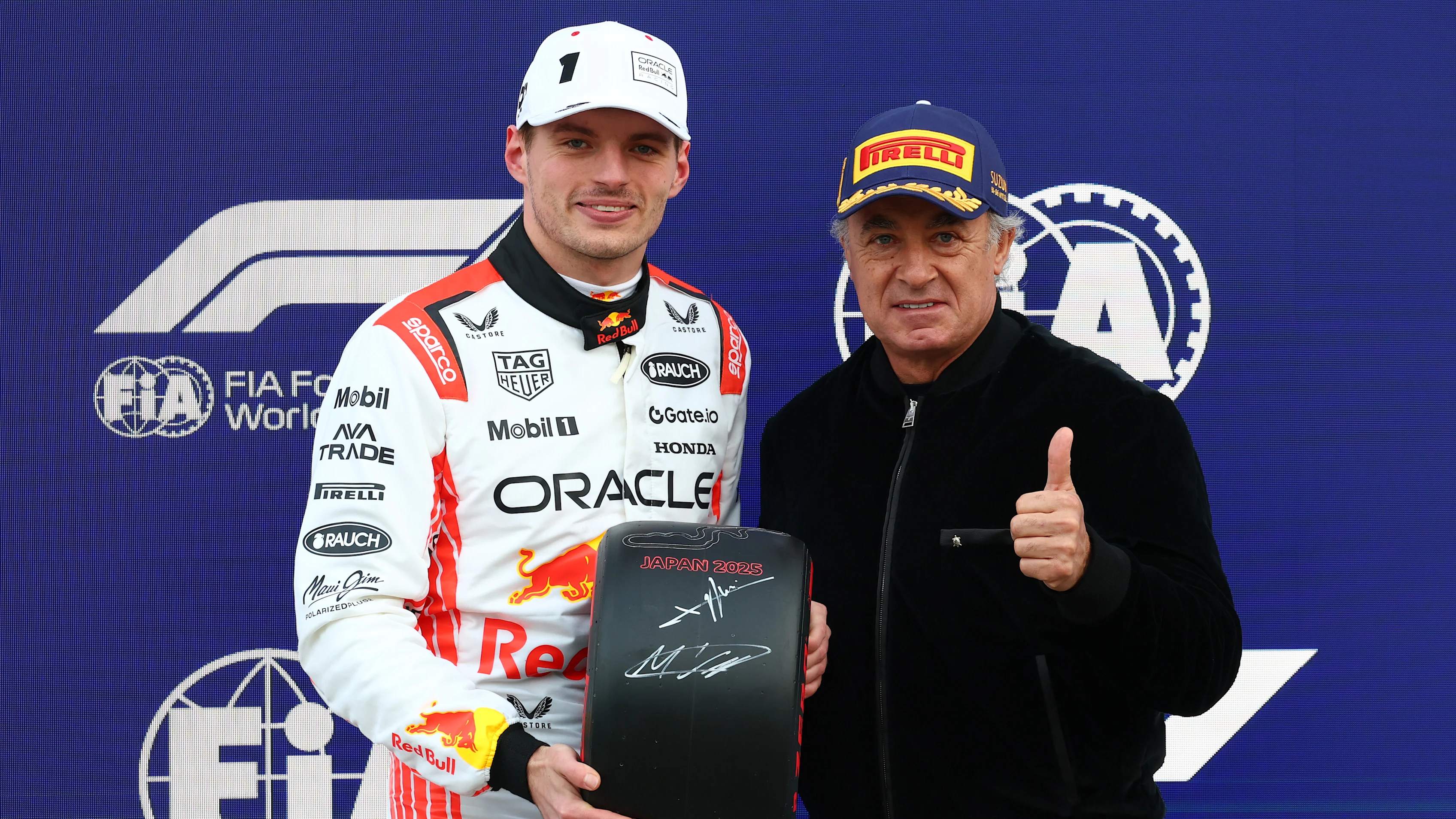 SUZUKA, JAPAN - APRIL 05: Pole position qualifier Max Verstappen of the Netherlands and Oracle Red