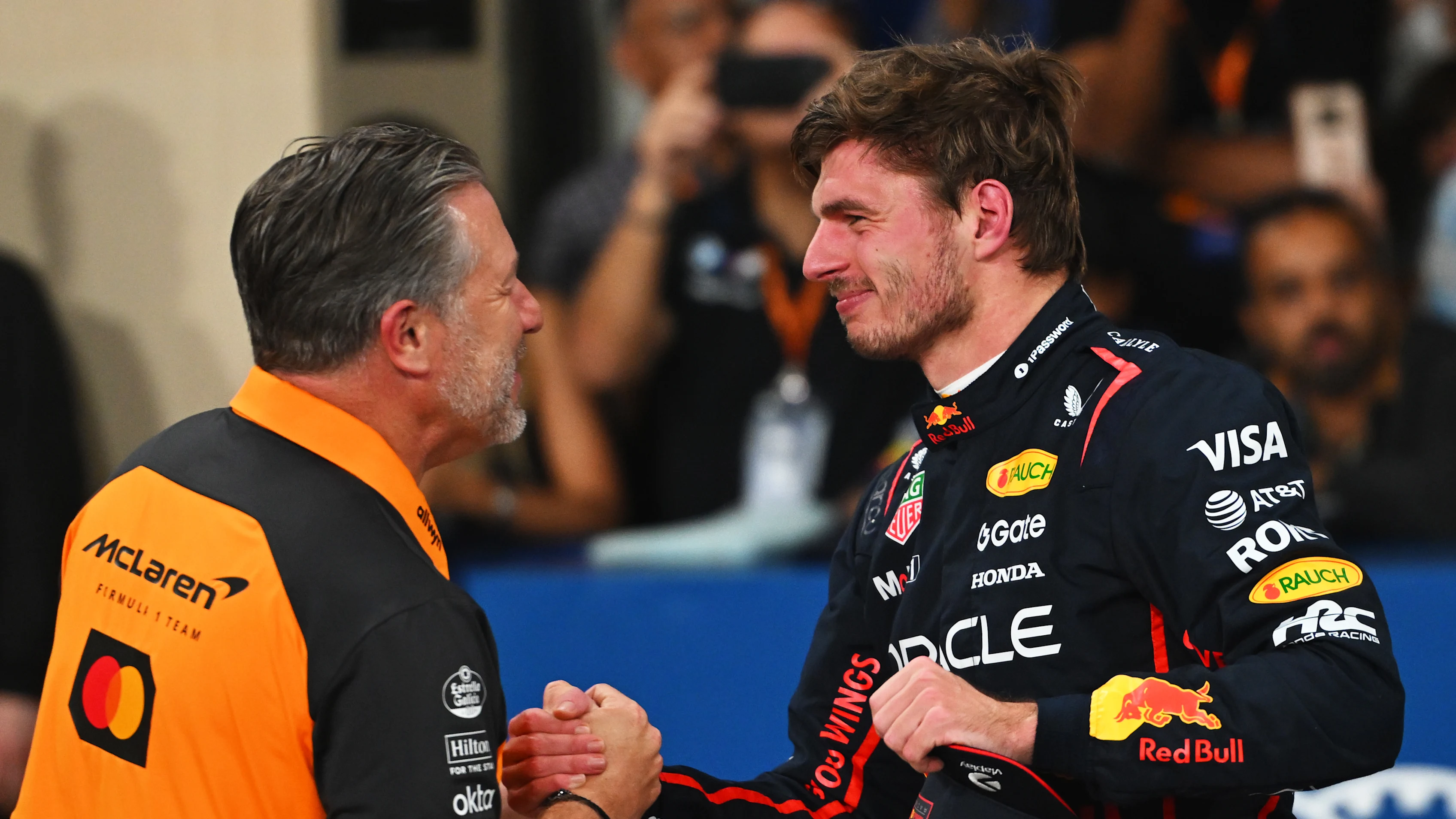 ABU DHABI, UNITED ARAB EMIRATES - DECEMBER 06: Pole position qualifier Max Verstappen of the