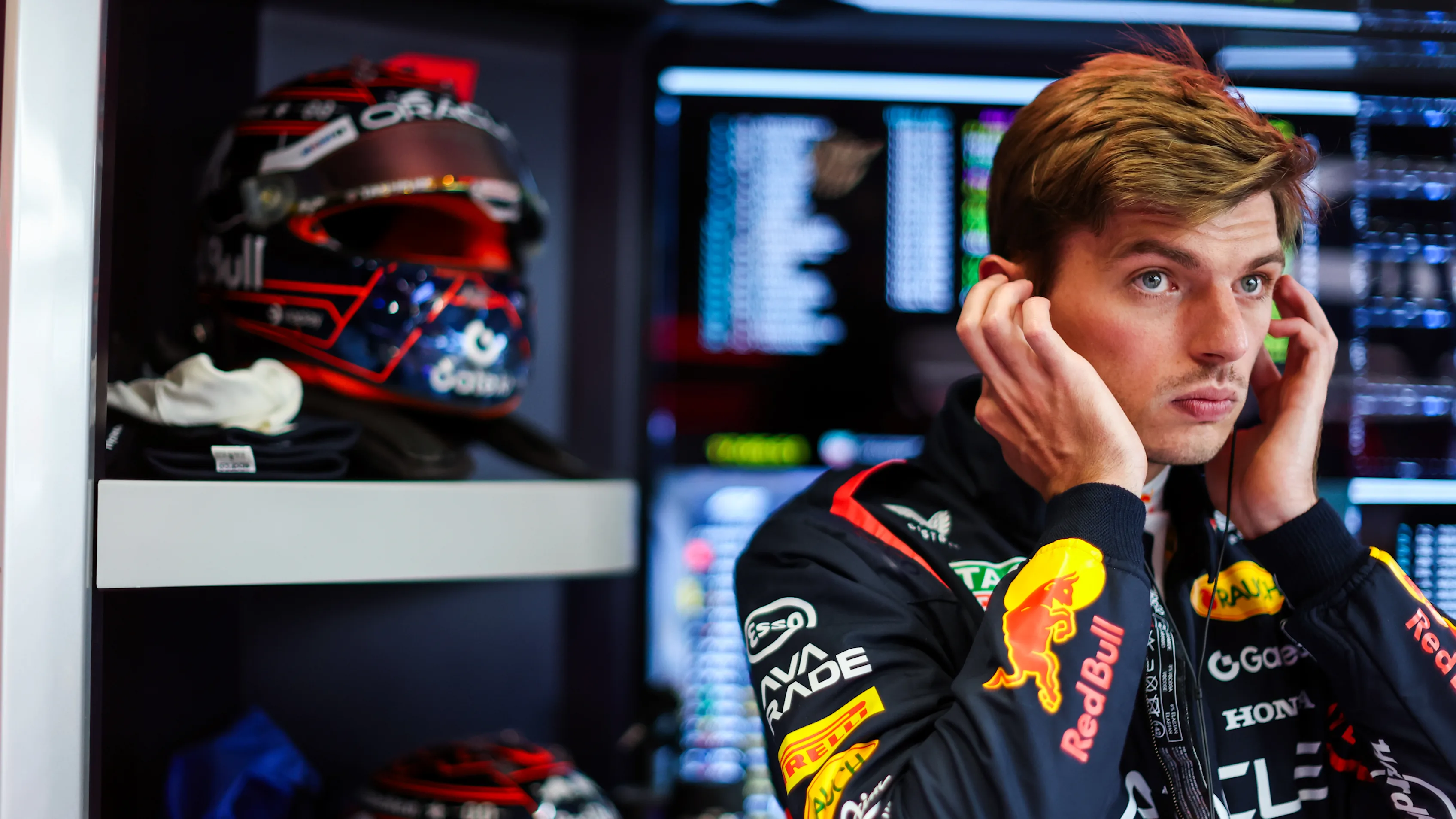 SPIELBERG, AUSTRIA - JUNE 27: Max Verstappen of the Netherlands and Oracle Red Bull Racing looks on during practice ahead of the F1 Grand Prix of Austria at Red Bull Ring on June 27, 2025 in Spielberg, Austria. (Photo by Mark Thompson/Getty Images)