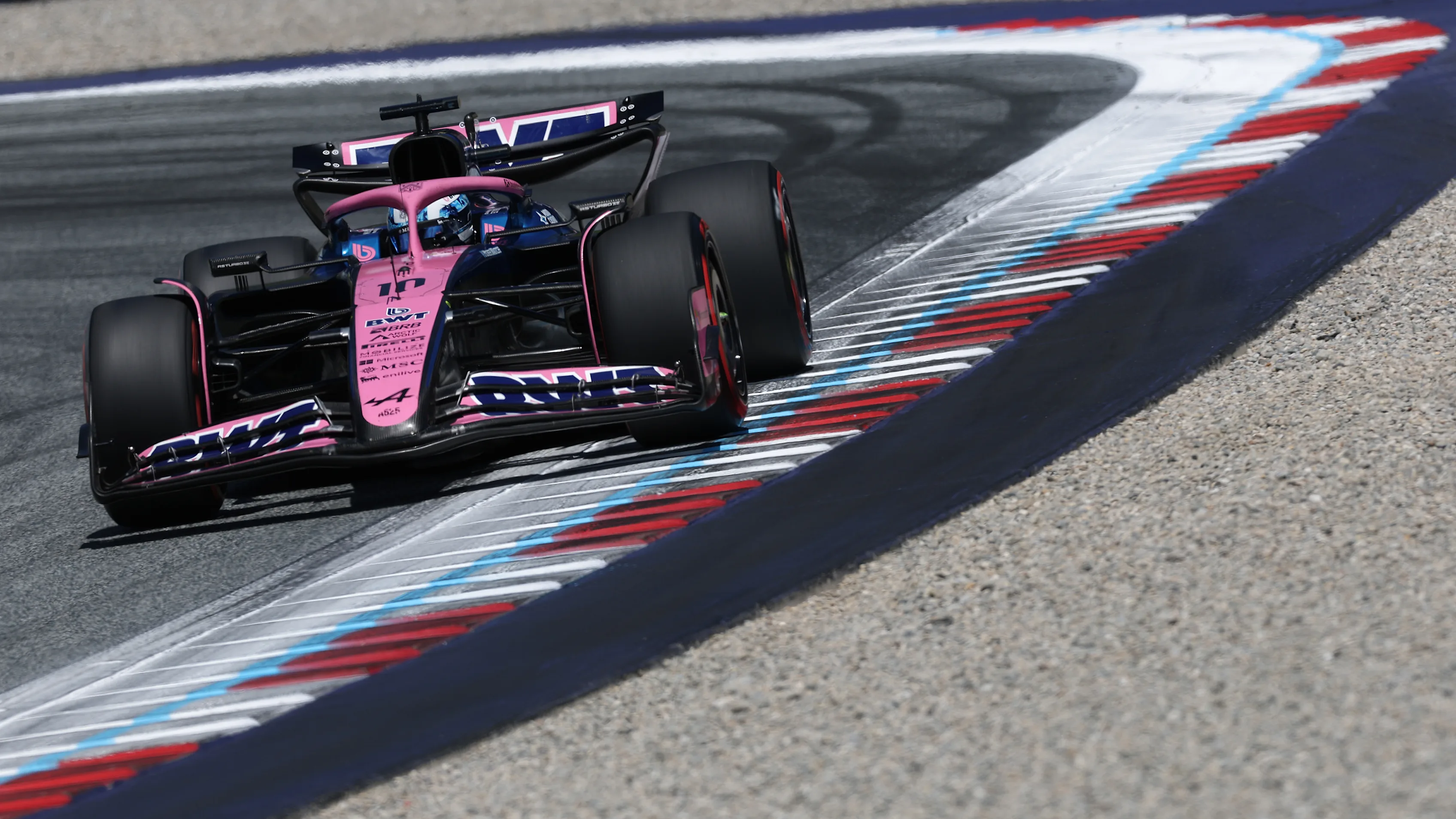 SPIELBERG, AUSTRIA - JUNE 28: Pierre Gasly of France driving the (10) Alpine F1 A525 Renault on track during final practice ahead of the F1 Grand Prix of Austria at Red Bull Ring on June 28, 2025 in Spielberg, Austria. (Photo by Mark Thompson/Getty Images)