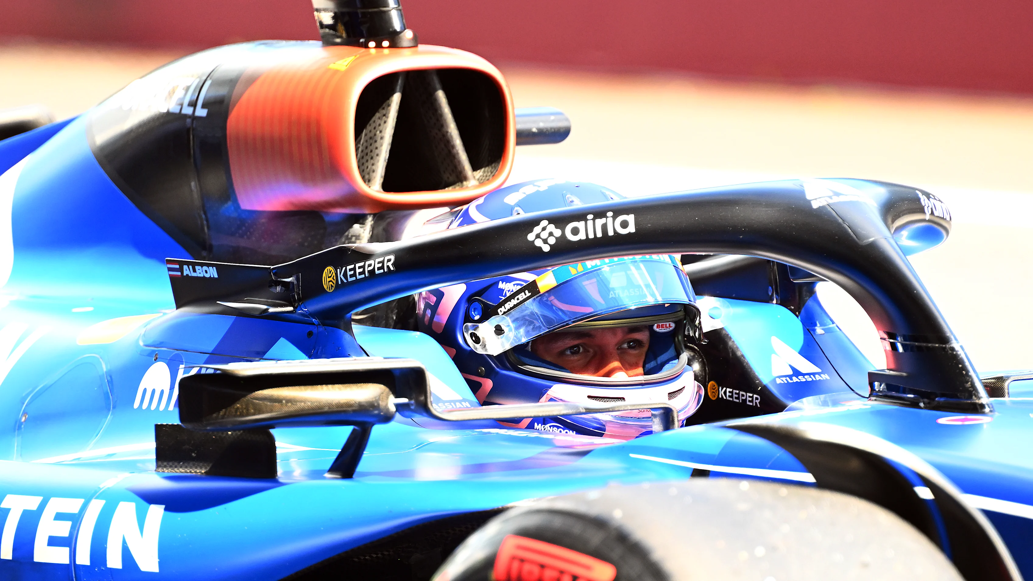 SPIELBERG, AUSTRIA - JUNE 28: Alexander Albon of Thailand and Williams prepares to drive during qualifying ahead of the F1 Grand Prix of Austria at Red Bull Ring on June 28, 2025 in Spielberg, Austria. (Photo by Clive Rose - Formula 1/Formula 1 via Getty Images)