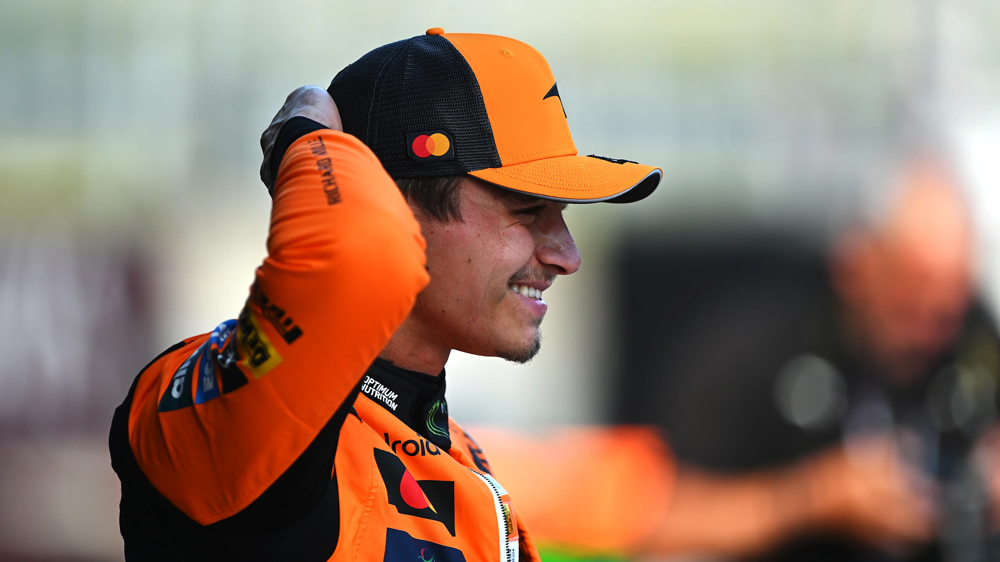 SPIELBERG, AUSTRIA - JUNE 28: Pole position qualifier Lando Norris of Great Britain and McLaren