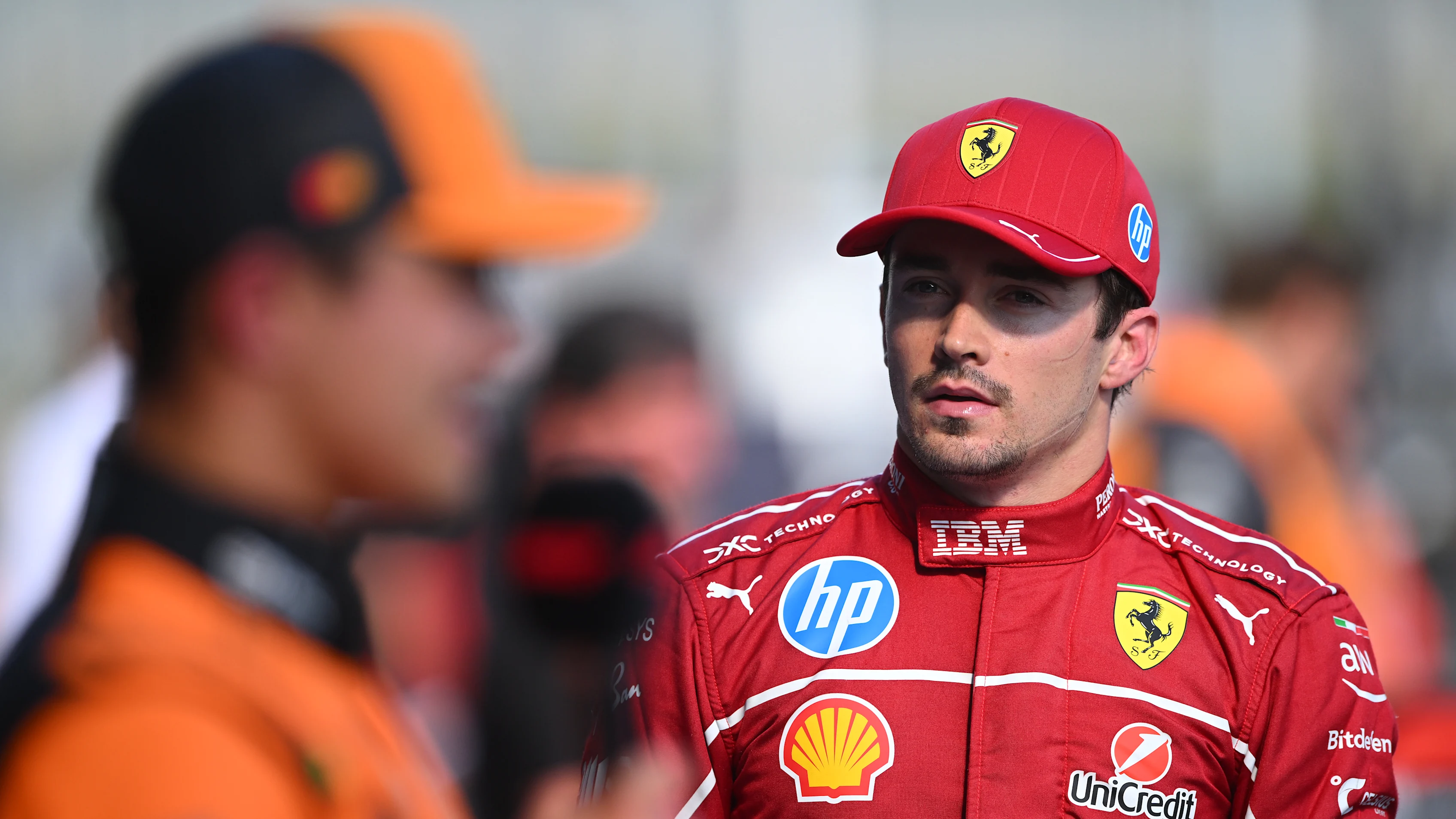 SPIELBERG, AUSTRIA - JUNE 28: Second placed qualifier Charles Leclerc of Monaco and Scuderia