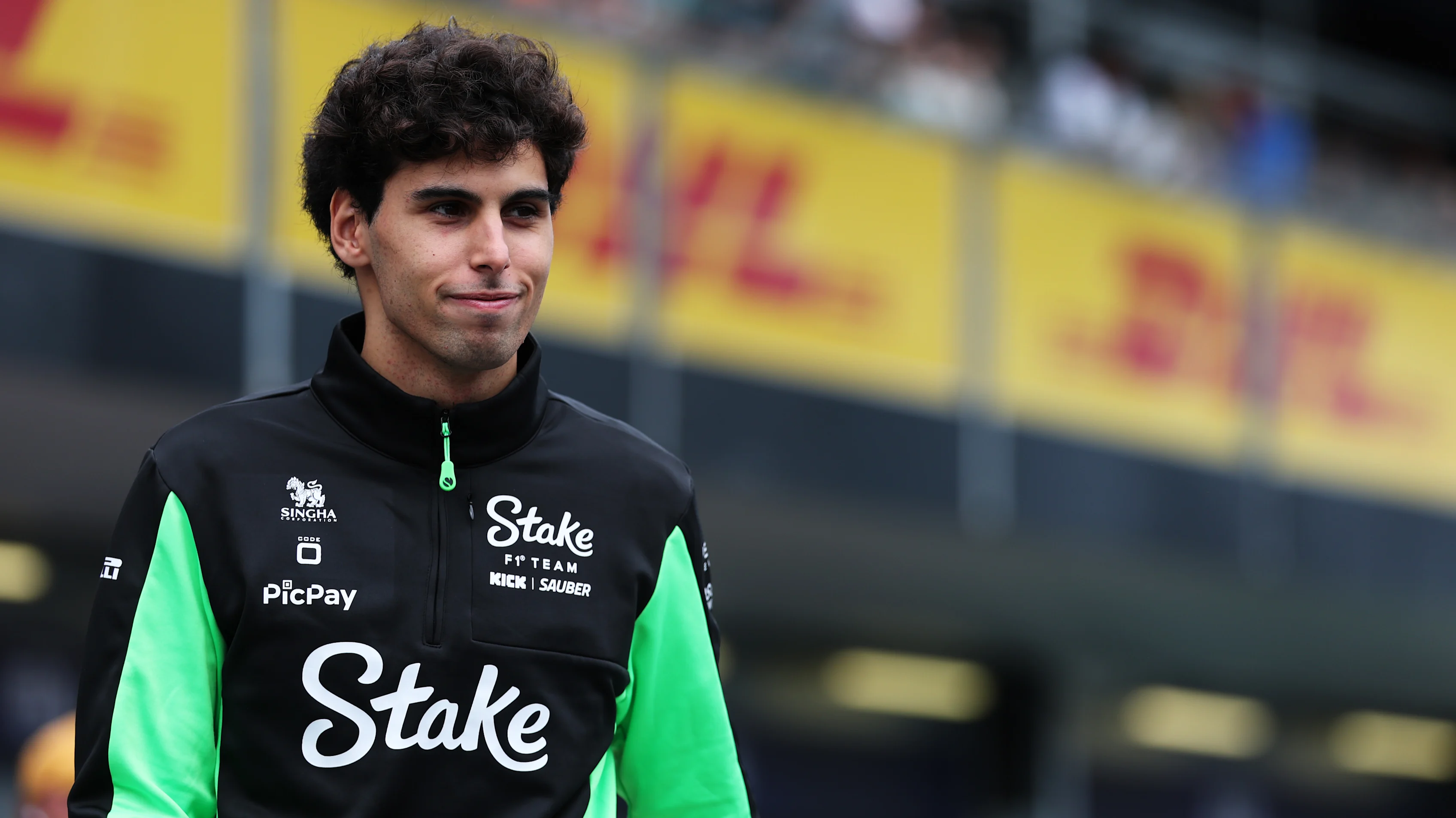 BAKU, AZERBAIJAN - SEPTEMBER 21: Gabriel Bortoleto of Brazil and Stake F1 Team Kick Sauber on the