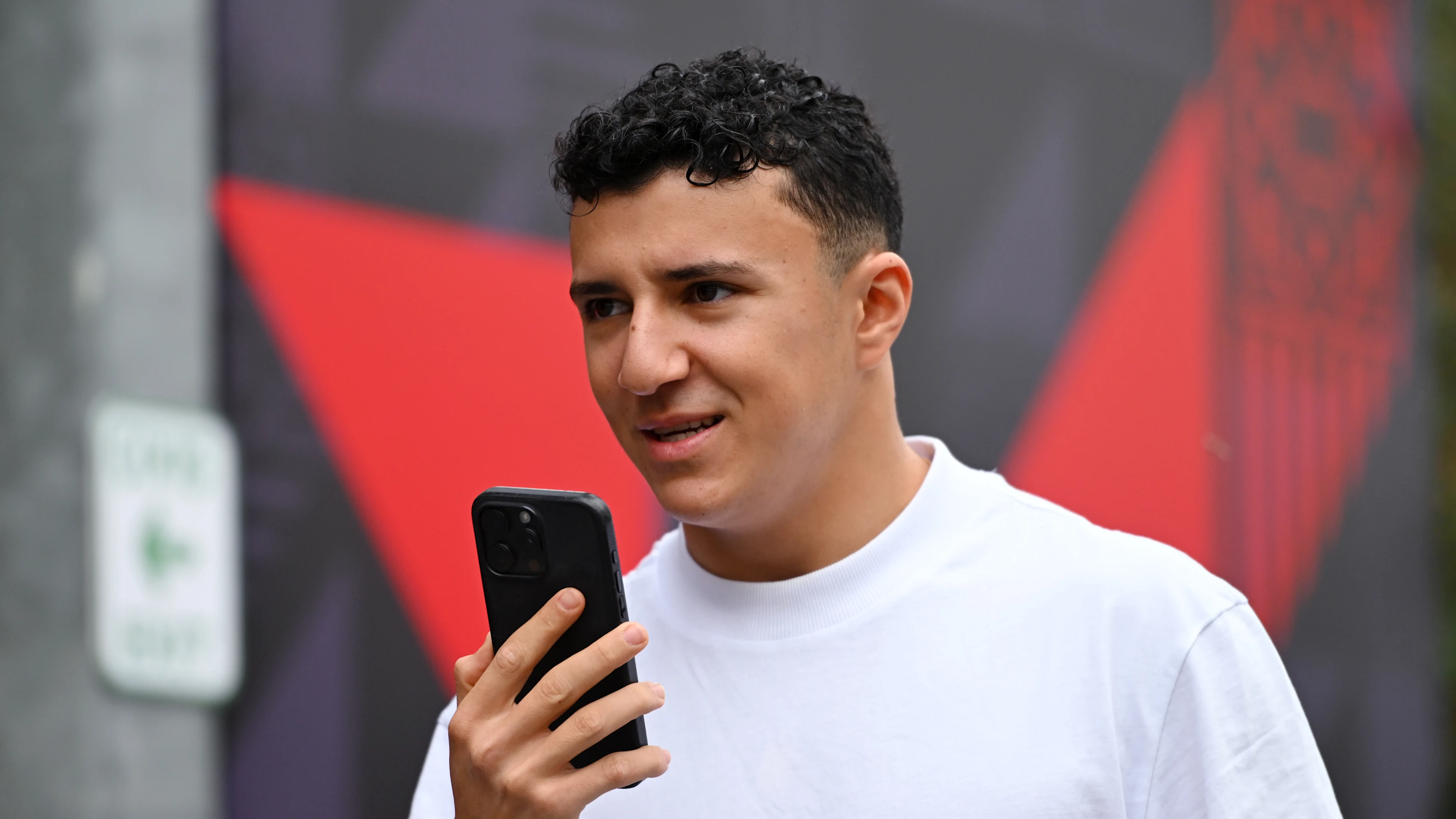 BAKU, AZERBAIJAN - SEPTEMBER 18: Isack Hadjar of France and Visa Cash App Racing Bulls has a seat