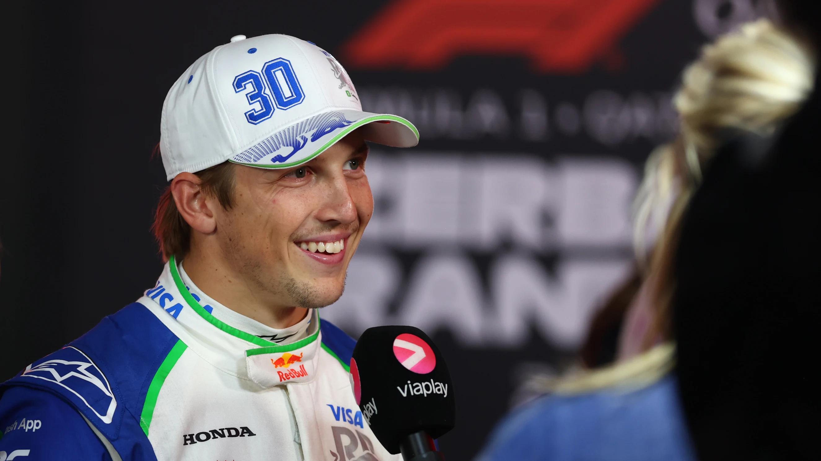 BAKU, AZERBAIJAN - SEPTEMBER 20: Liam Lawson of New Zealand and Visa Cash App Racing Bulls VCARB