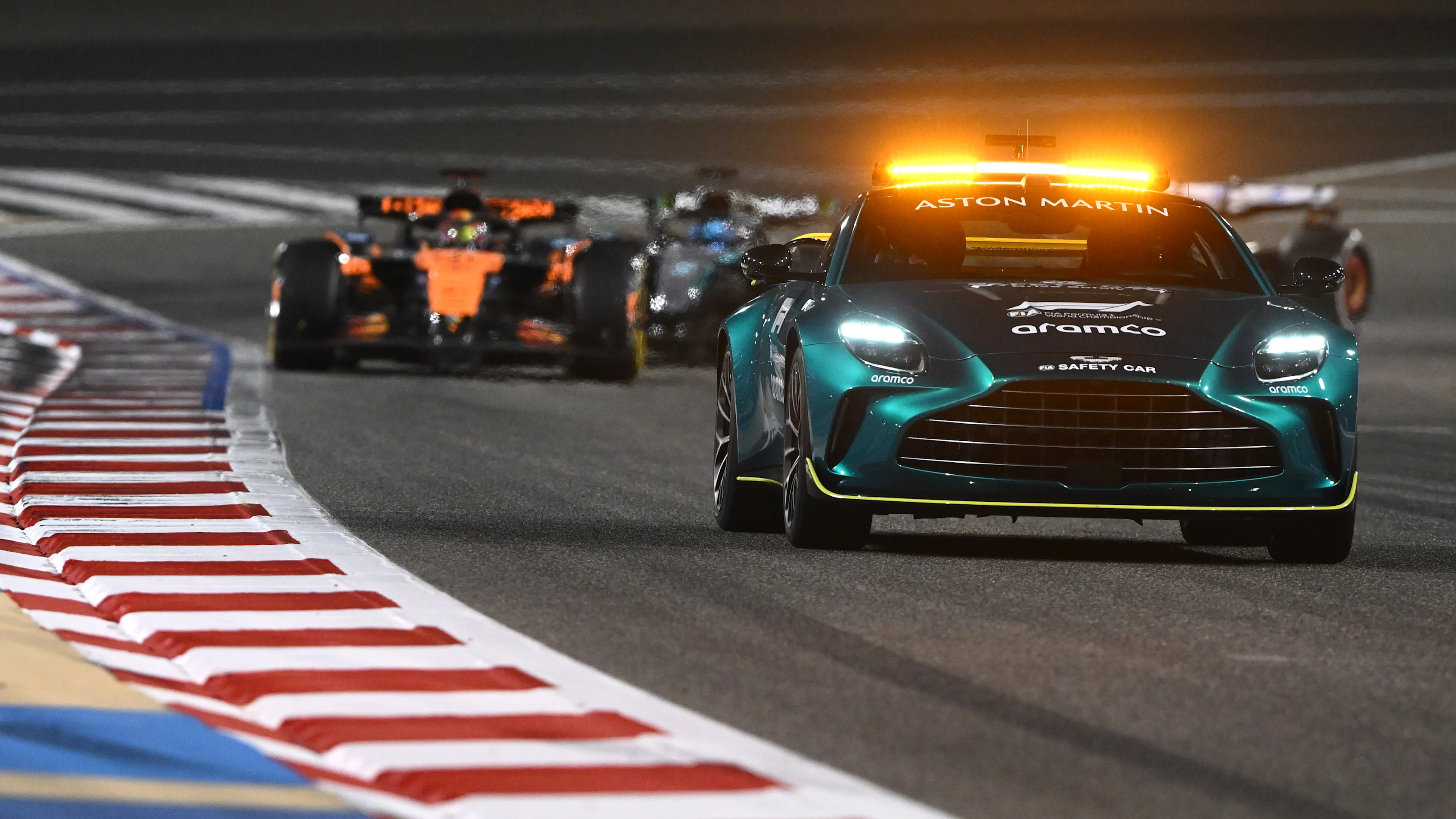 BAHRAIN, BAHRAIN - APRIL 13: Carlos Sainz of Spain driving the (55) Williams FW47 Mercedes on track