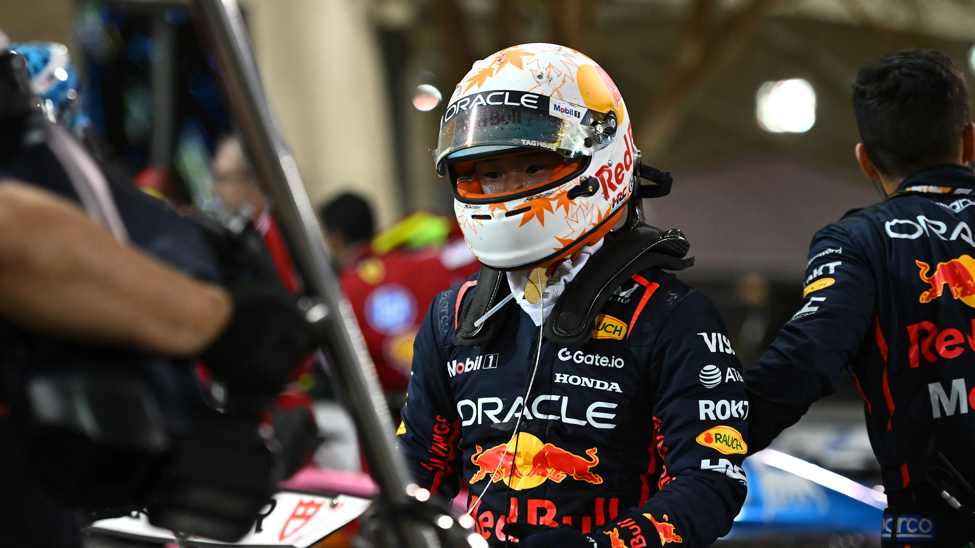 BAHRAIN, BAHRAIN - APRIL 13: Ninth placed Yuki Tsunoda of Japan and Oracle Red Bull Racing in parc