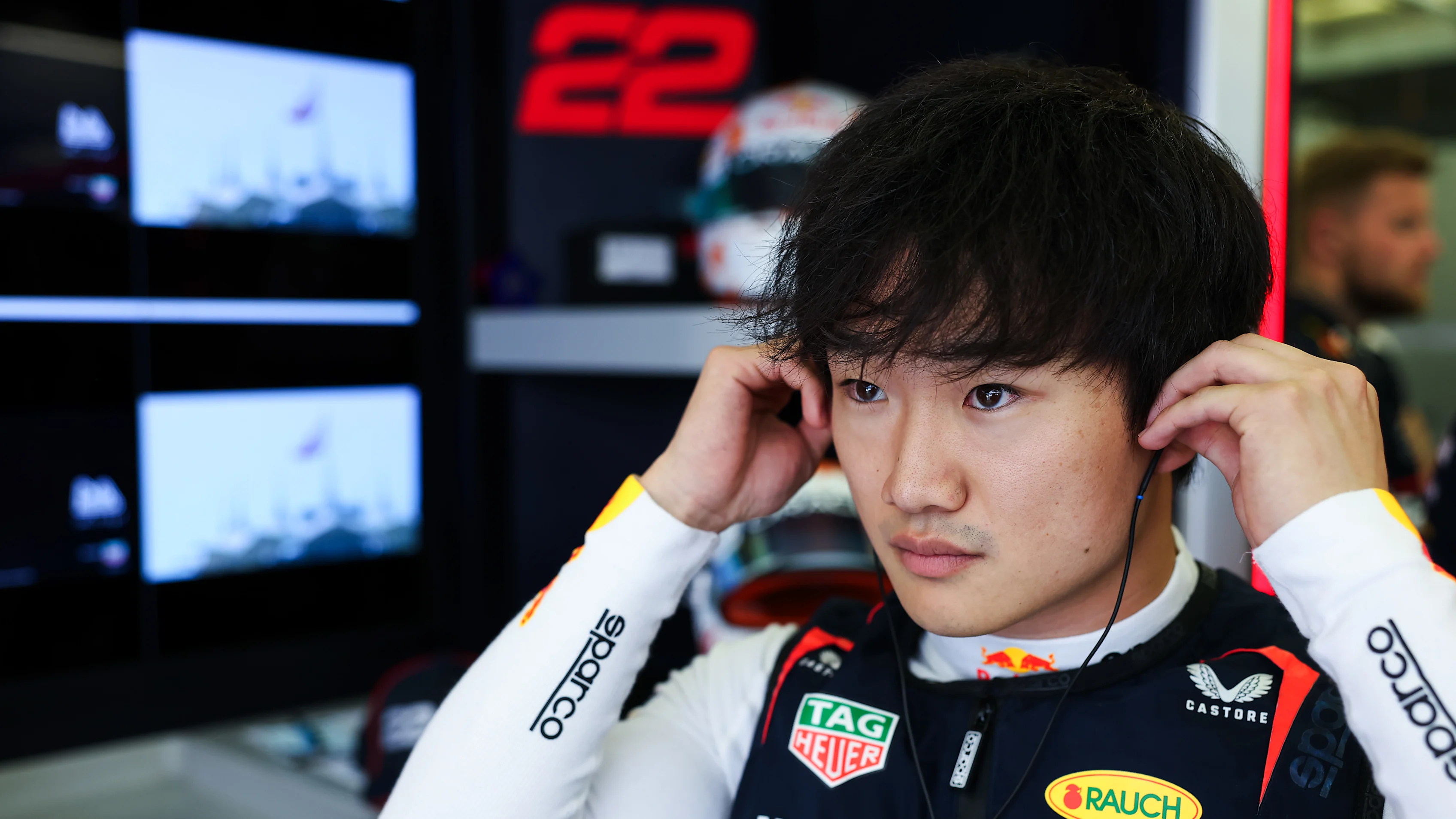 BAHRAIN, BAHRAIN - APRIL 11: Yuki Tsunoda of Japan and Oracle Red Bull Racing prepares to drive in