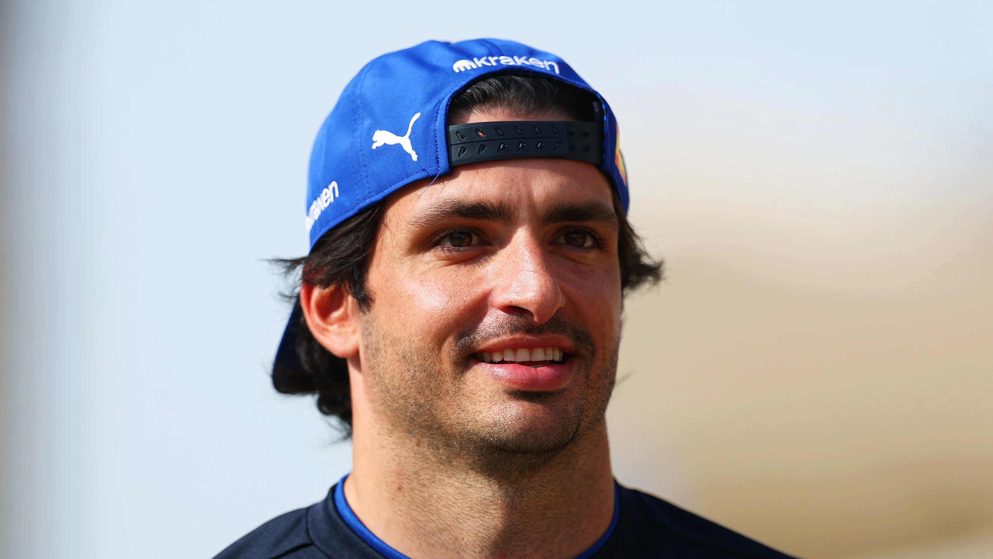 BAHRAIN, BAHRAIN - APRIL 10: Carlos Sainz of Spain and Williams looks on in the Paddock during