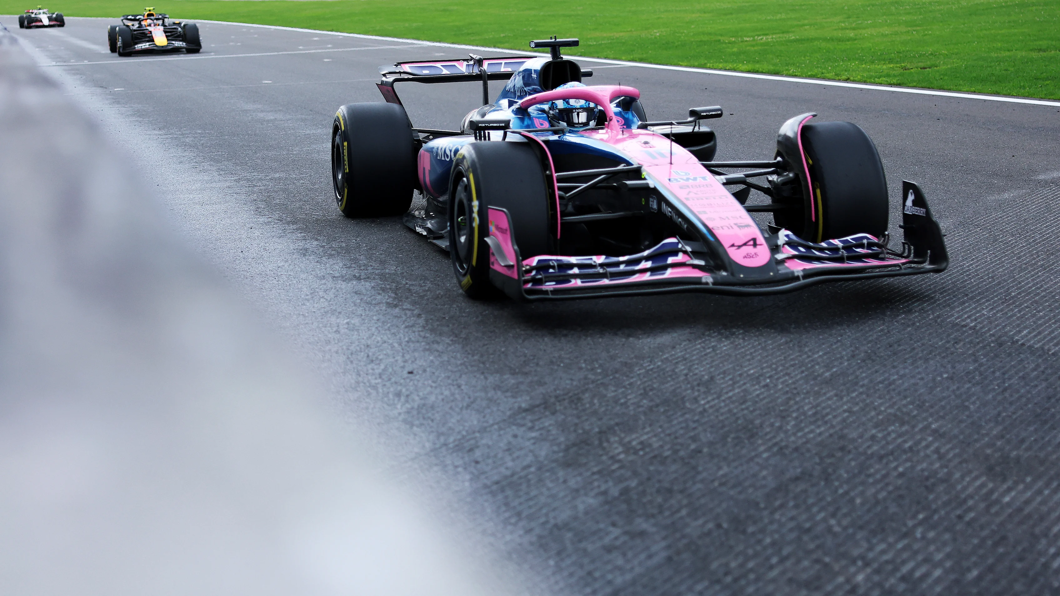 SPA, BELGIUM - JULY 27: Pierre Gasly of France driving the (10) Alpine F1 A525 Renault on track