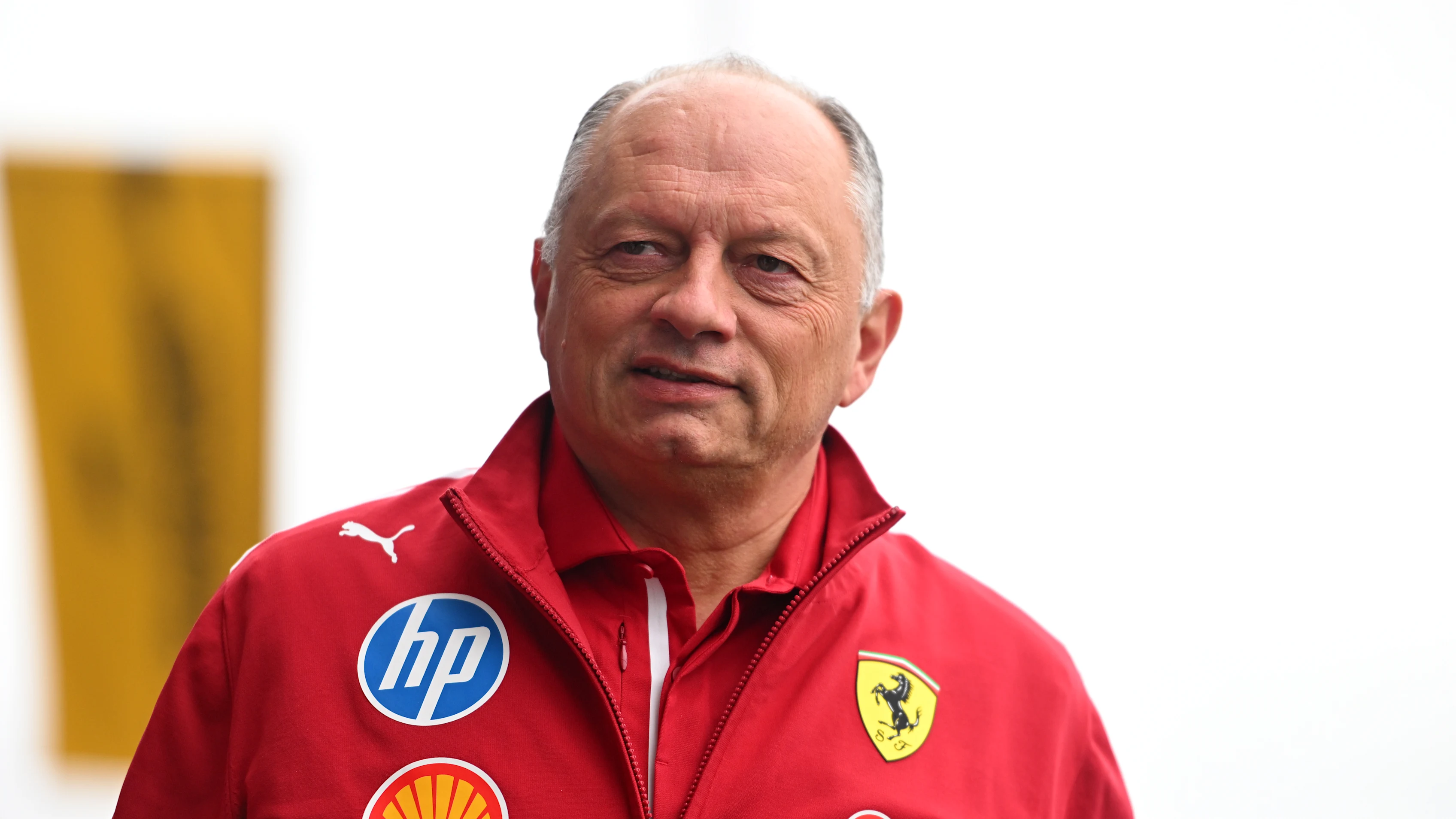 SAO PAULO, BRAZIL - NOVEMBER 06: Frederic Vasseur, Team Principal of Scuderia Ferrari arrives in
