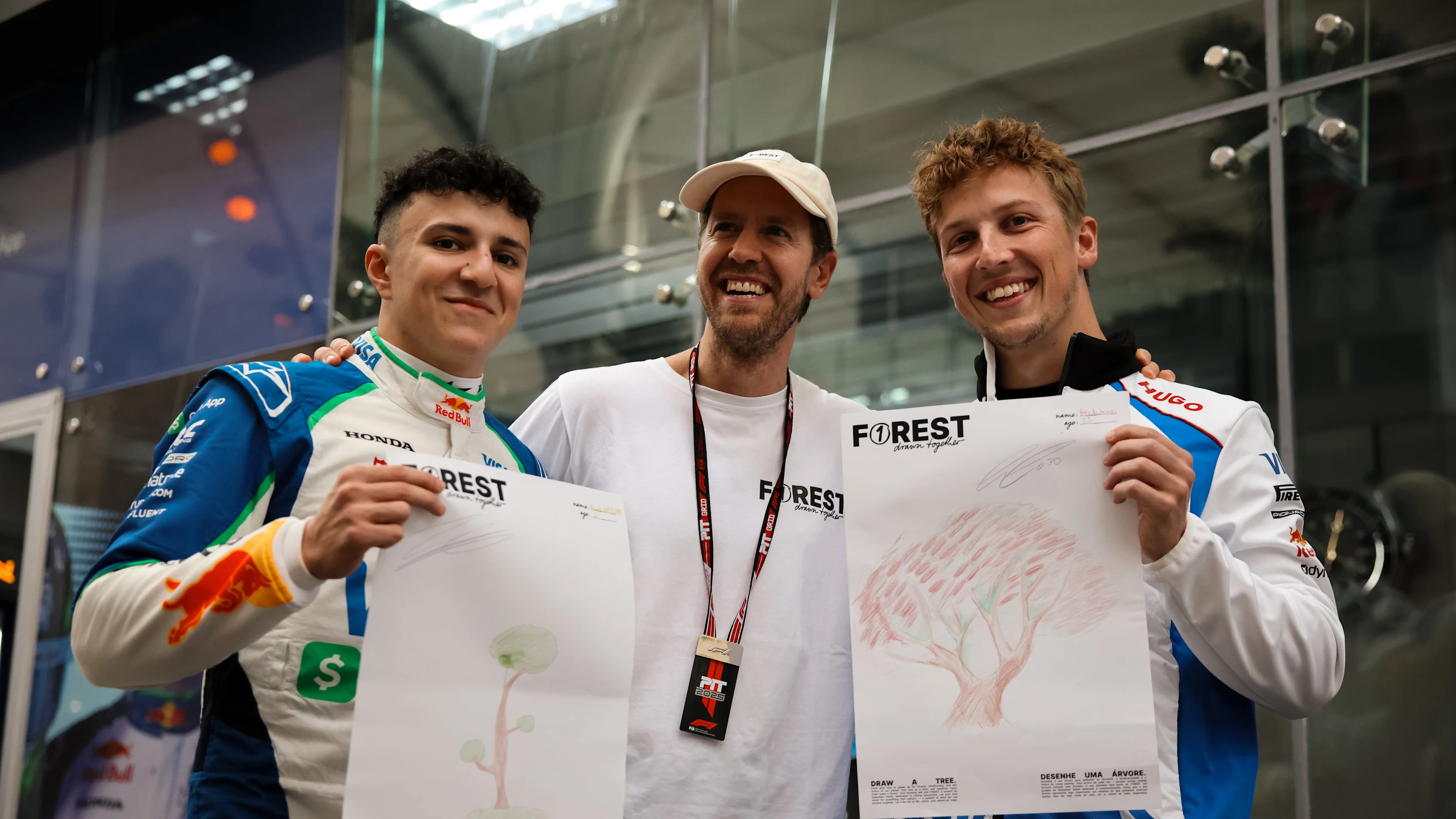 SAO PAULO, BRAZIL - NOVEMBER 06: Isack Hadjar of France and Visa Cash App Racing Bulls and Liam