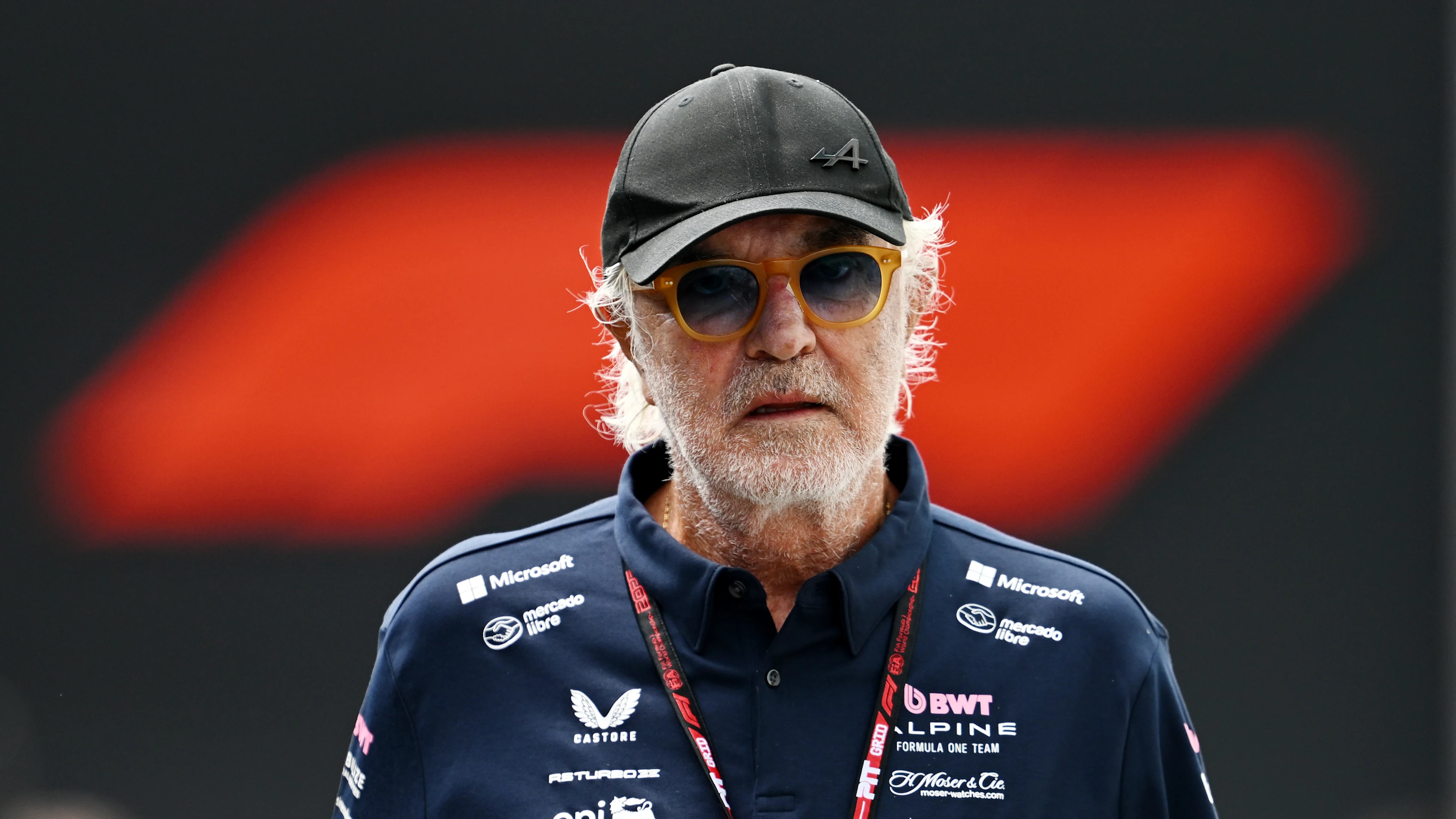 MONTREAL, QUEBEC - JUNE 13: Flavio Briatore, Executive Advisor of Alpine F1 arrives in the Paddock