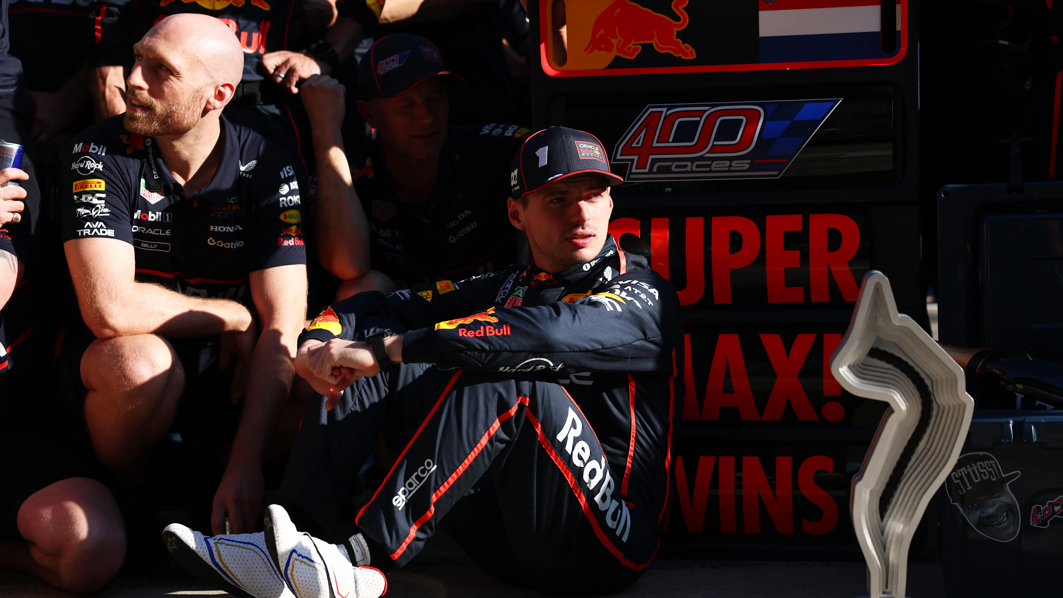 IMOLA, ITALY - MAY 18: Race winner Max Verstappen of the Netherlands and Oracle Red Bull Racing