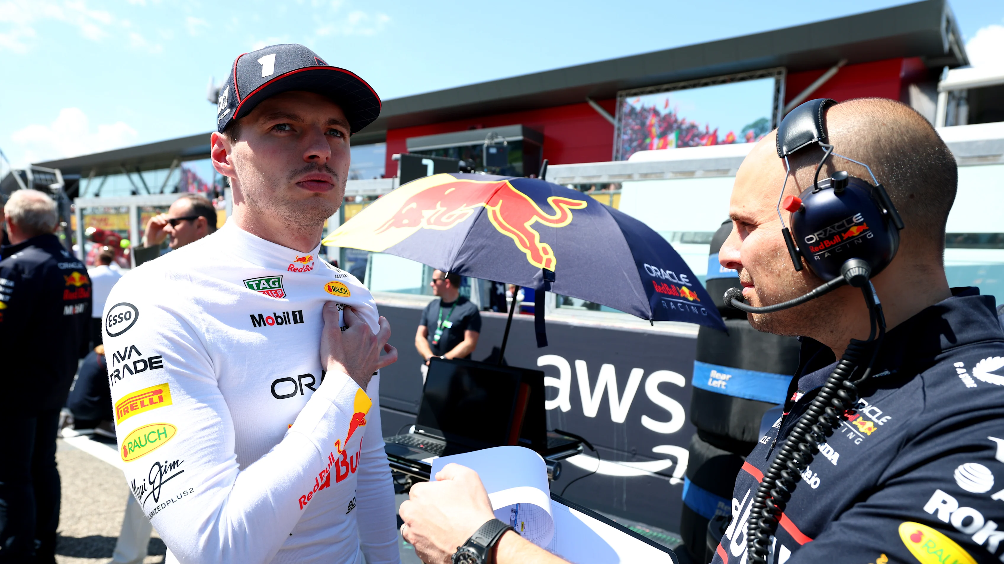 IMOLA, ITALY - MAY 18: Max Verstappen of the Netherlands and Oracle Red Bull Racing and Gianpiero