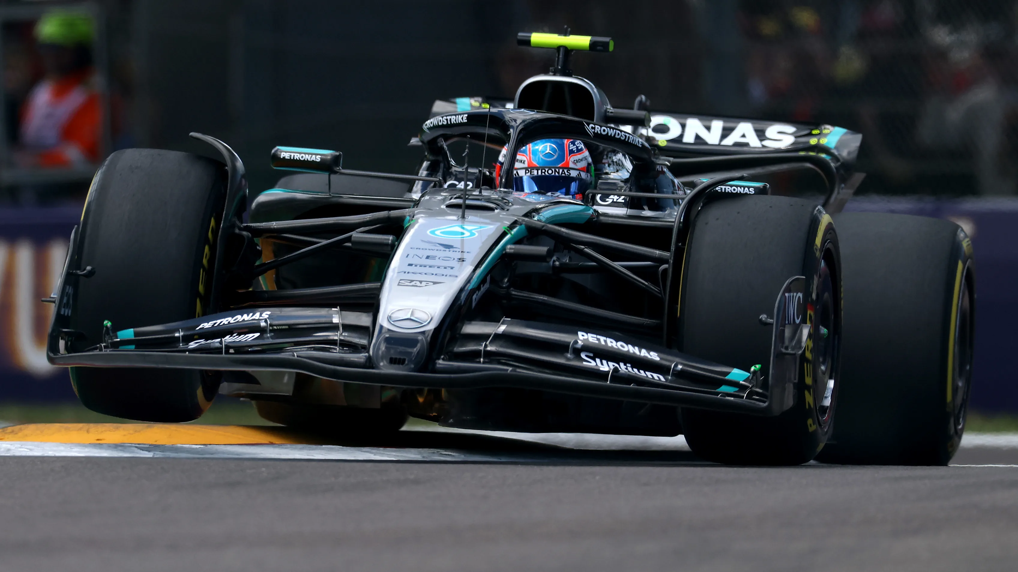 IMOLA, ITALY - MAY 17: Andrea Kimi Antonelli of Italy driving the (12) Mercedes AMG Petronas F1