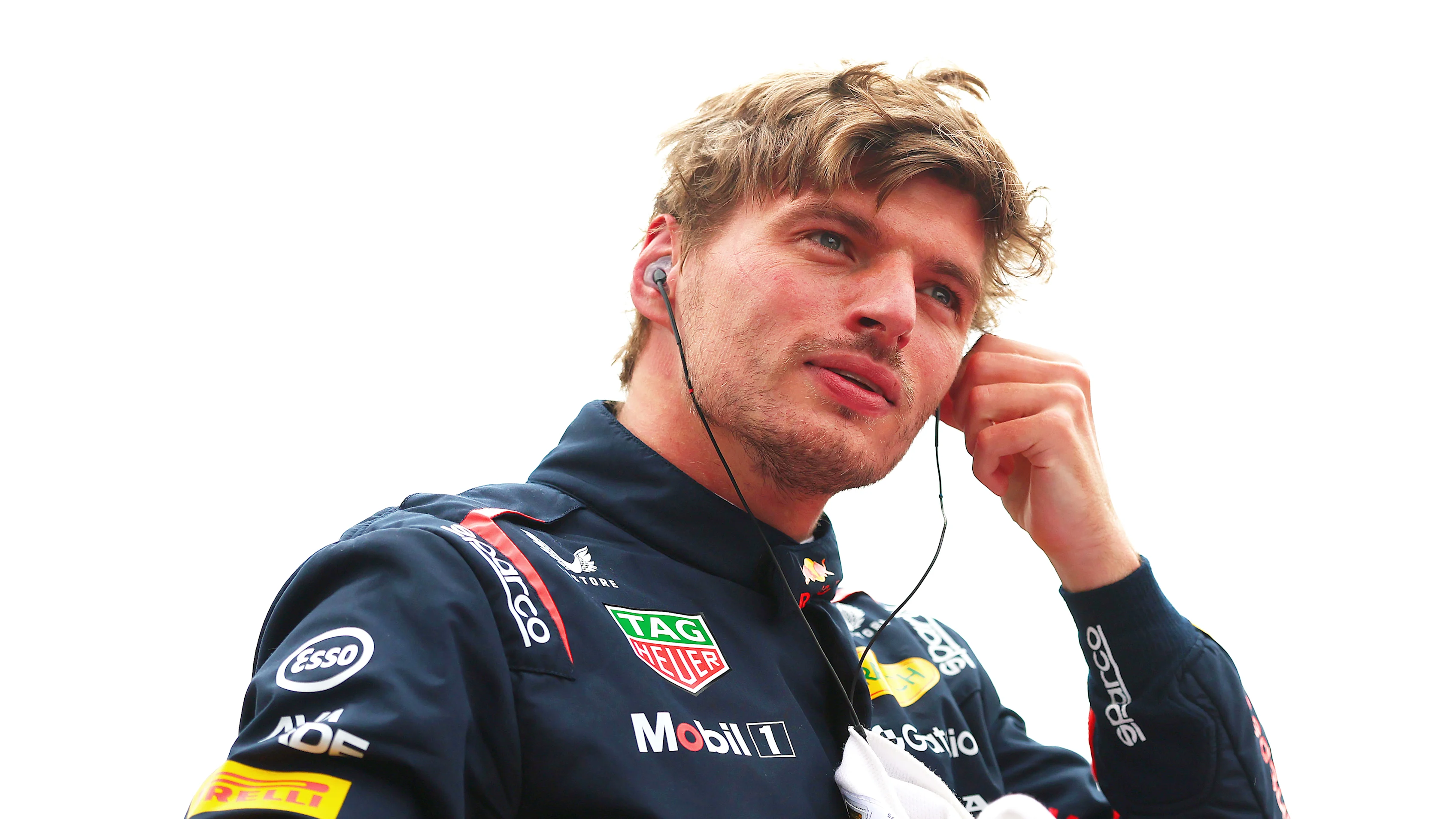 NORTHAMPTON, ENGLAND - JULY 05: Pole position qualifier Max Verstappen of the Netherlands and