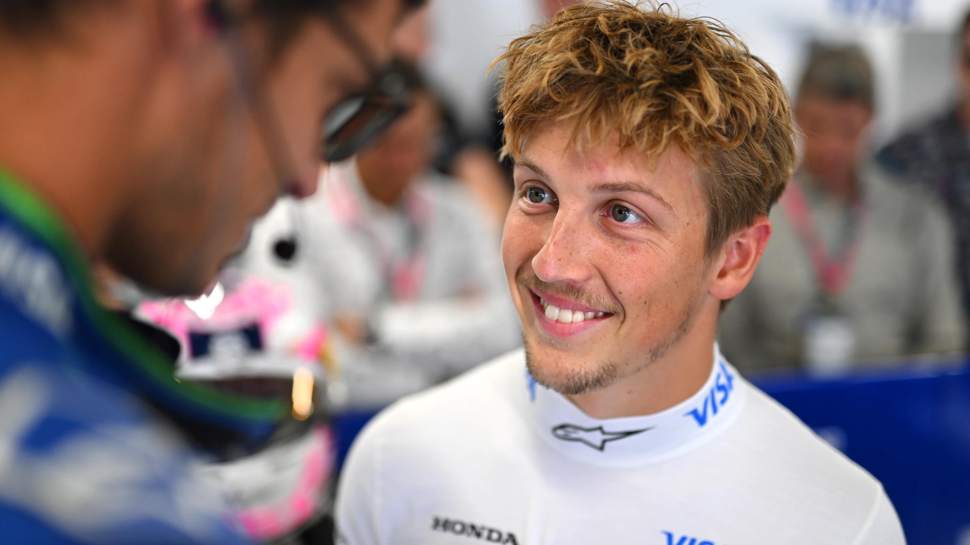 BUDAPEST, HUNGARY - AUGUST 03: Liam Lawson of New Zealand and Visa Cash App Racing Bulls looks on