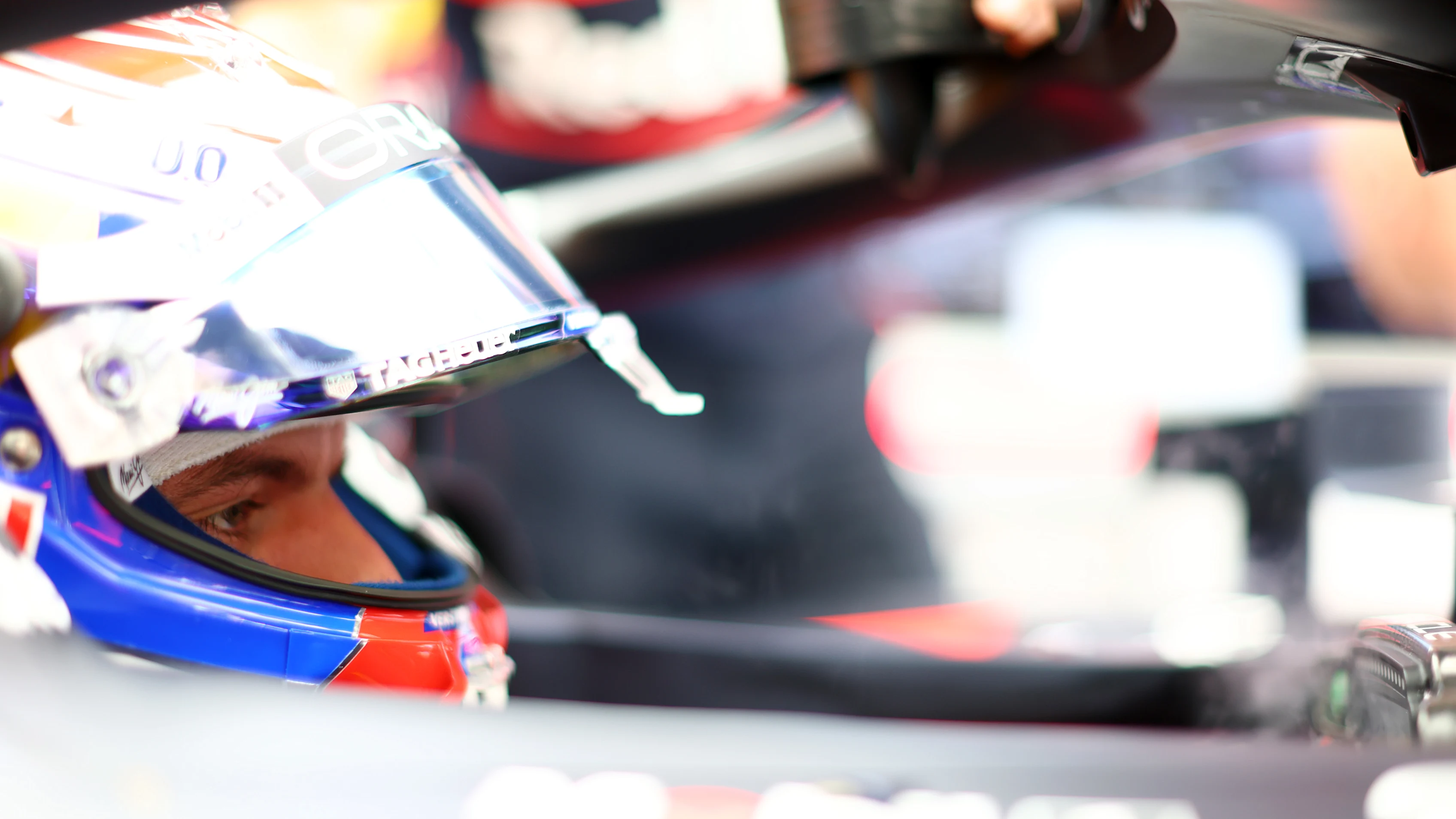 BUDAPEST, HUNGARY - AUGUST 01: Max Verstappen of the Netherlands and Oracle Red Bull Racing prepares to drive in the garage during practice ahead of the F1 Grand Prix of Hungary at Hungaroring on August 01, 2025 in Budapest, Hungary. (Photo by Mark Thompson/Getty Images)