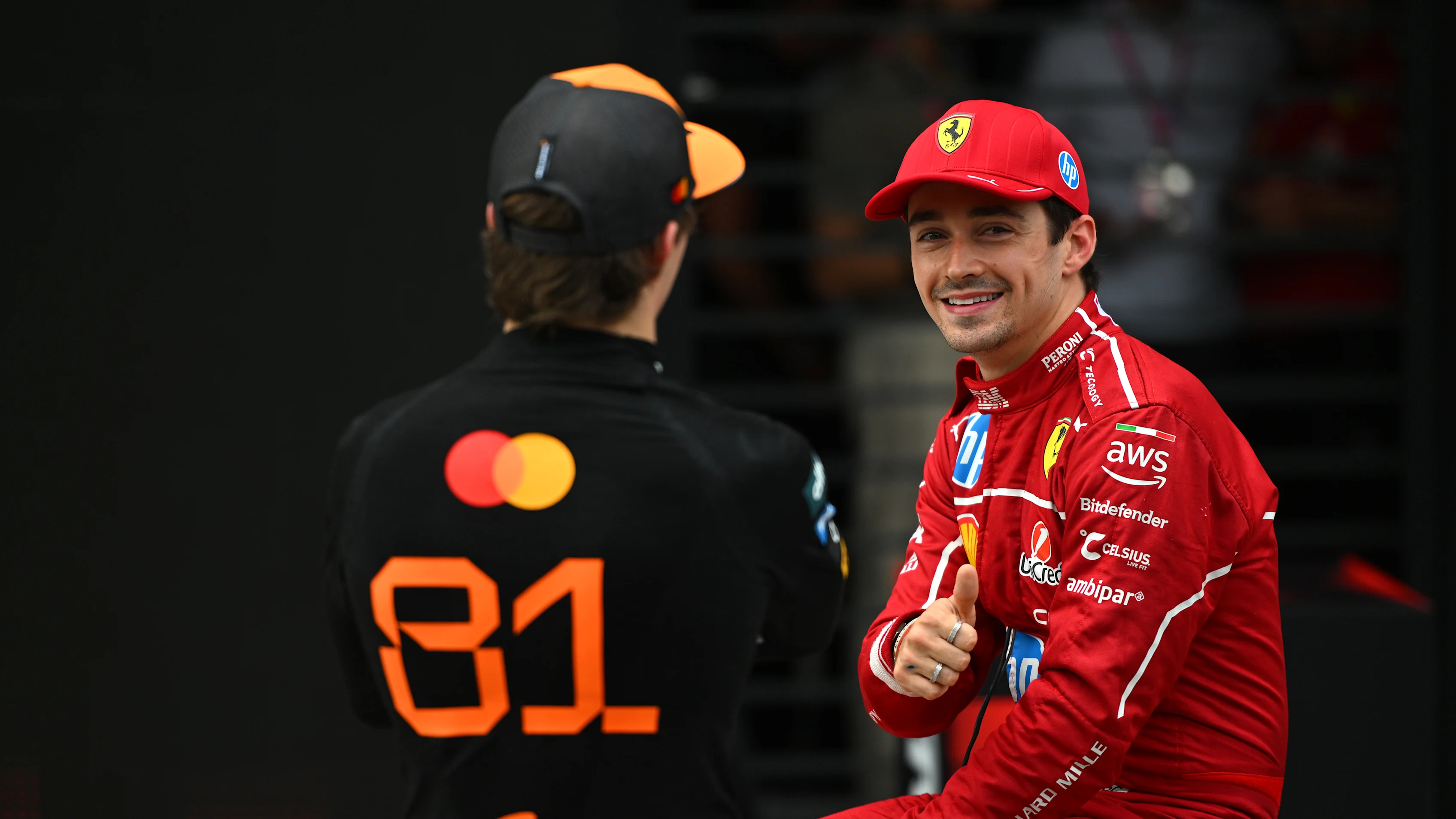 BUDAPEST, HUNGARY - AUGUST 02: Pole position qualifier Charles Leclerc of Monaco and Scuderia