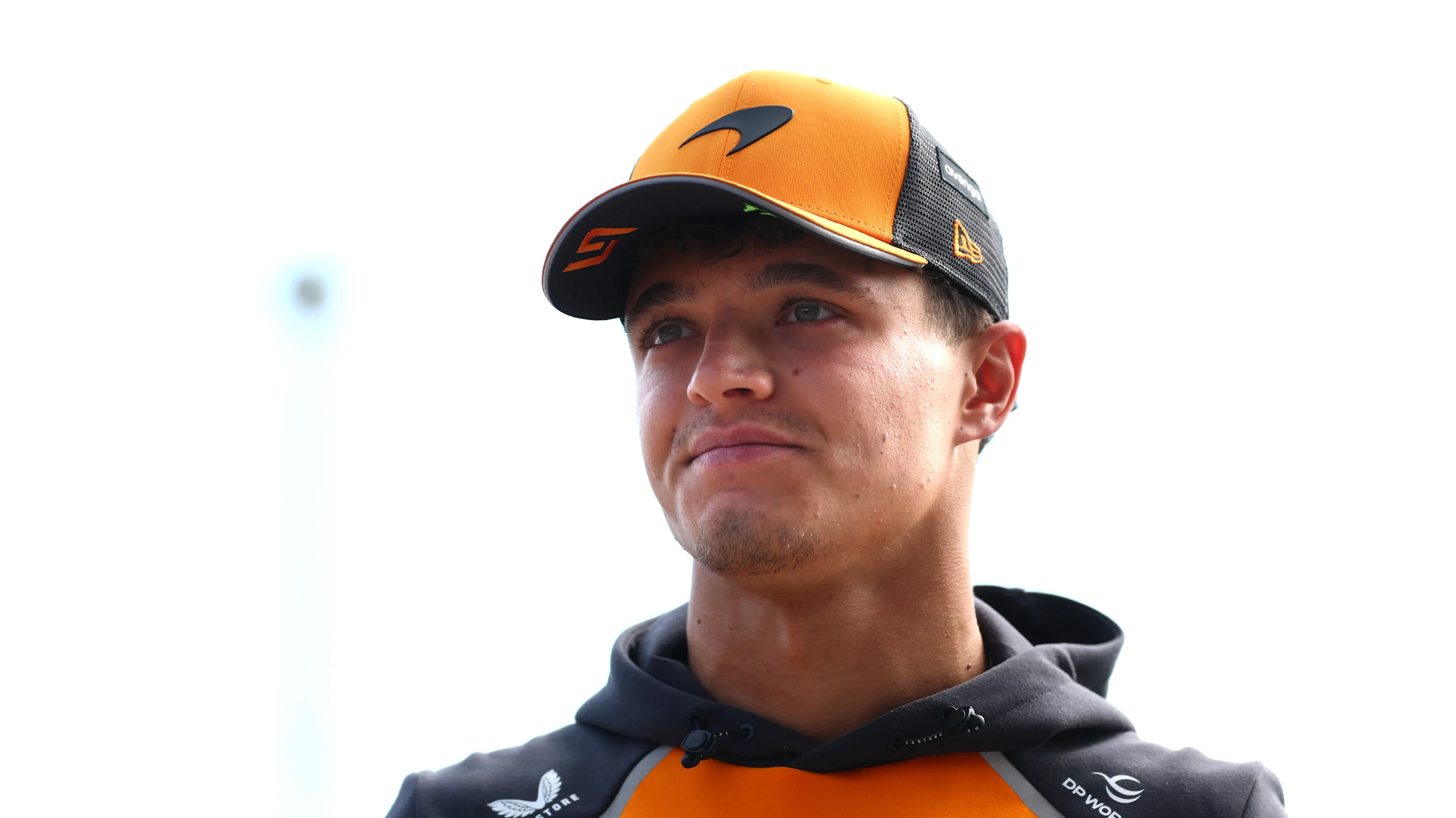MONZA, ITALY - SEPTEMBER 05: Lando Norris of Great Britain and McLaren looks on prior to practice