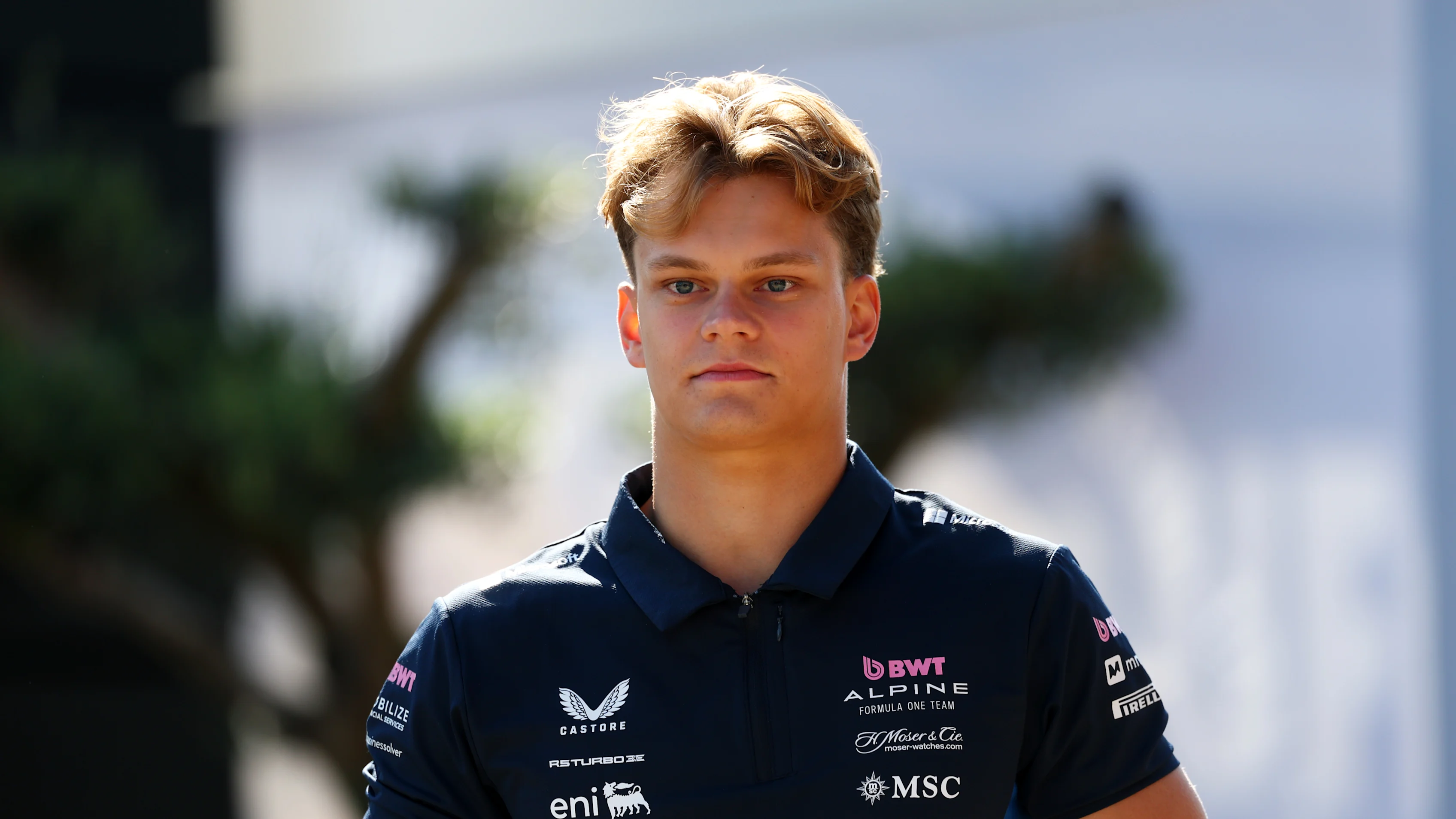 MONZA, ITALY - SEPTEMBER 04: Paul Aron of Estonia and Alpine F1 arrives in the Paddock during