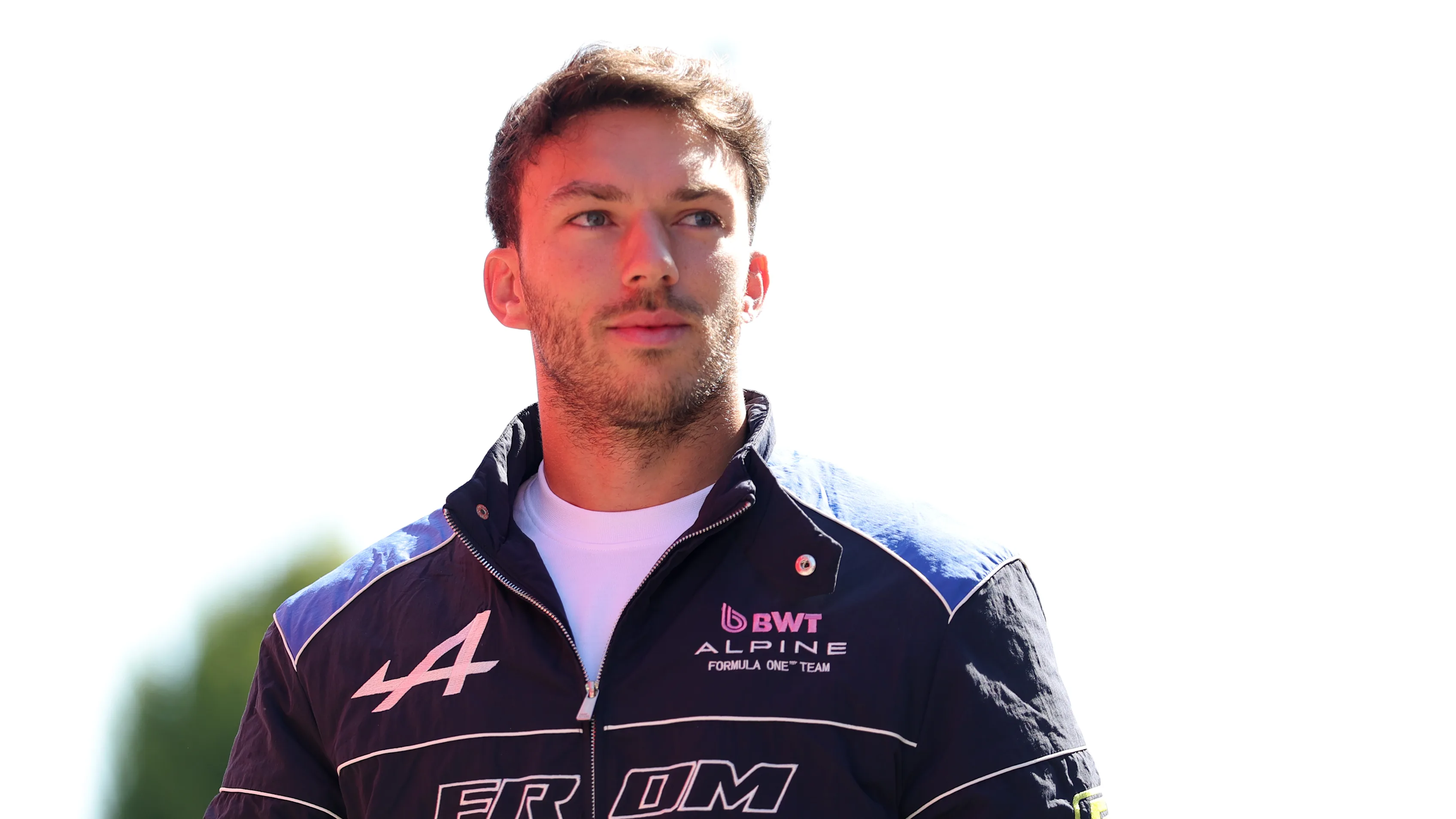MONZA, ITALY - SEPTEMBER 04: Pierre Gasly of France and Alpine F1 arrives in the Paddock during