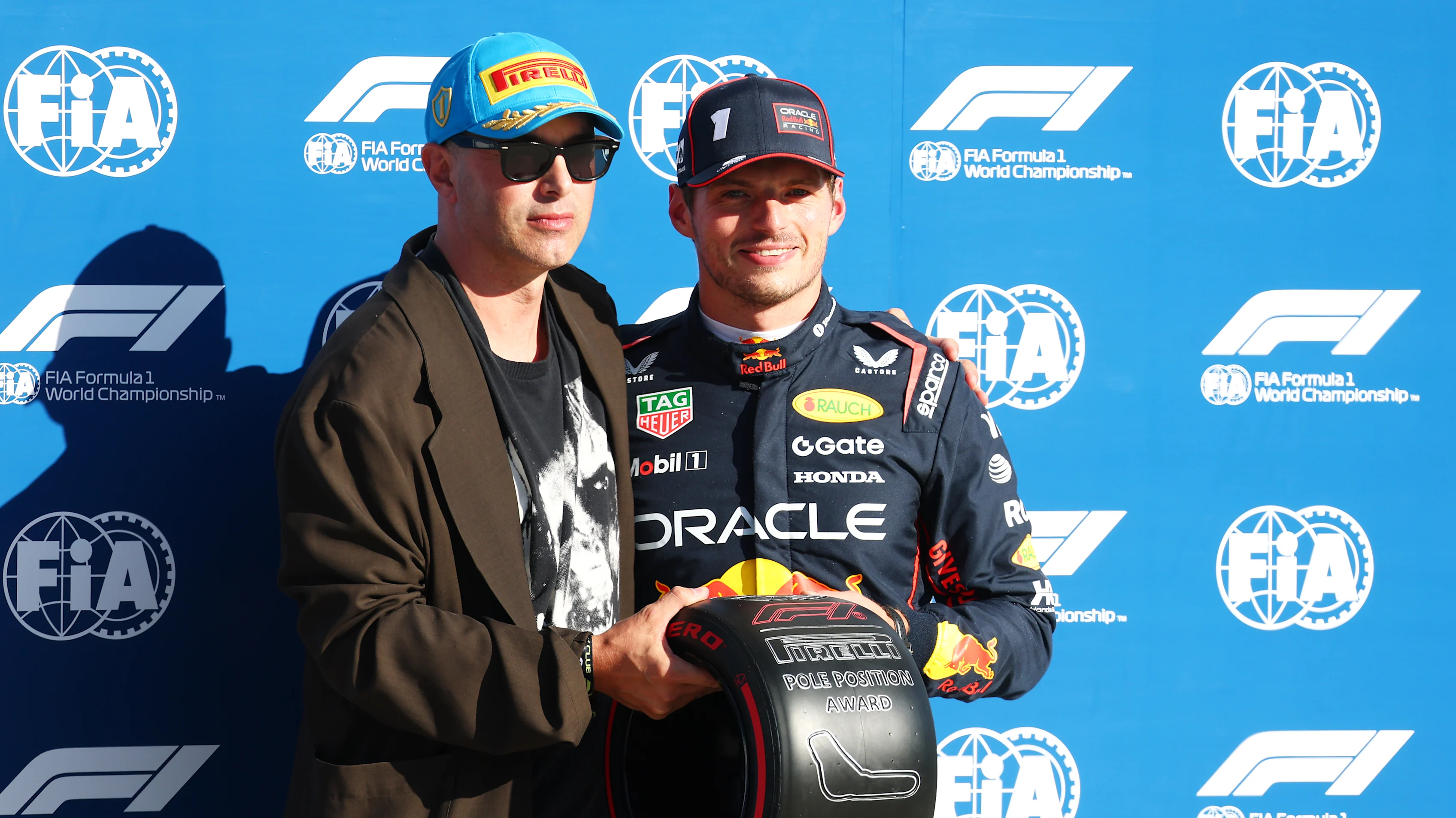 MONZA, ITALY - SEPTEMBER 06: Pole position qualifier Max Verstappen of the Netherlands and Oracle
