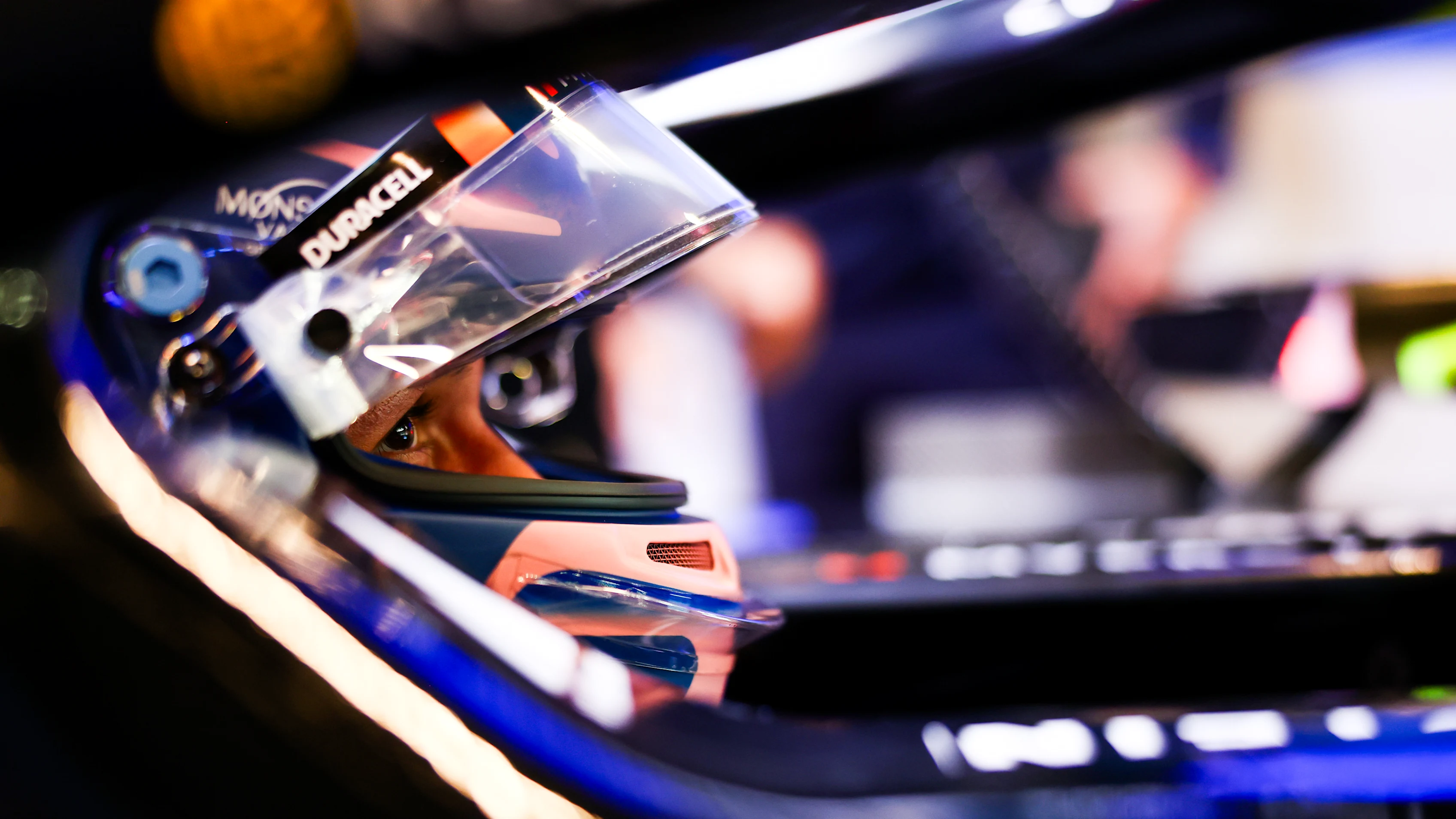 LAS VEGAS, NEVADA - NOVEMBER 20: Alexander Albon of Great Britain and Williams  during practice ahead of the F1 Grand Prix of Las Vegas at Las Vegas Strip Circuit on November 20, 2025 in Las Vegas, Nevada. (Photo by Peter Fox/Getty Images)