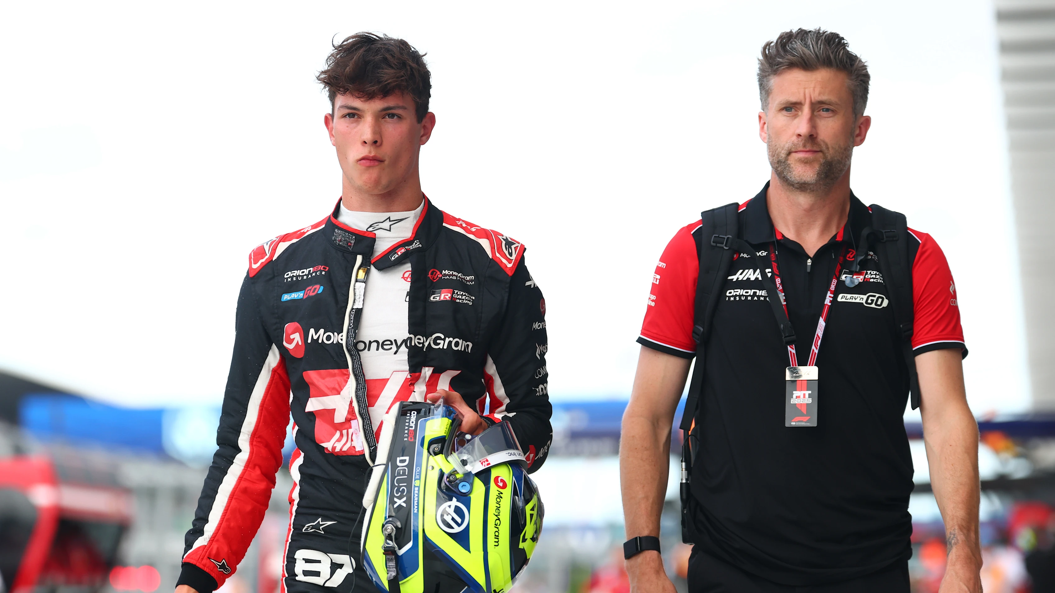 MIAMI, FLORIDA - MAY 03: Twentieth placed qualifier Oliver Bearman of Great Britain and Haas F1