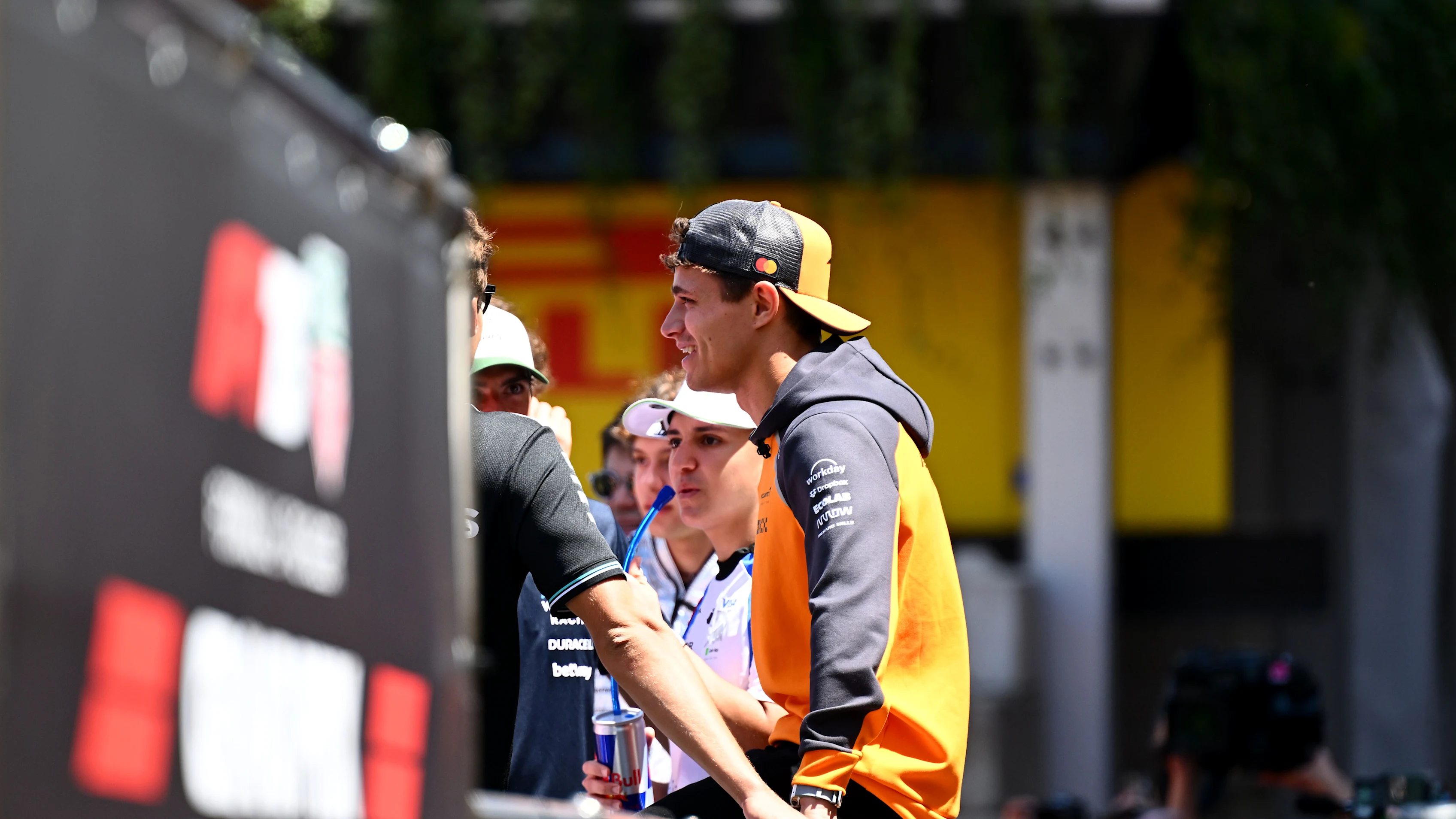 MONTE-CARLO, MONACO - MAY 25: Lando Norris of Great Britain and McLaren on the drivers parade prior