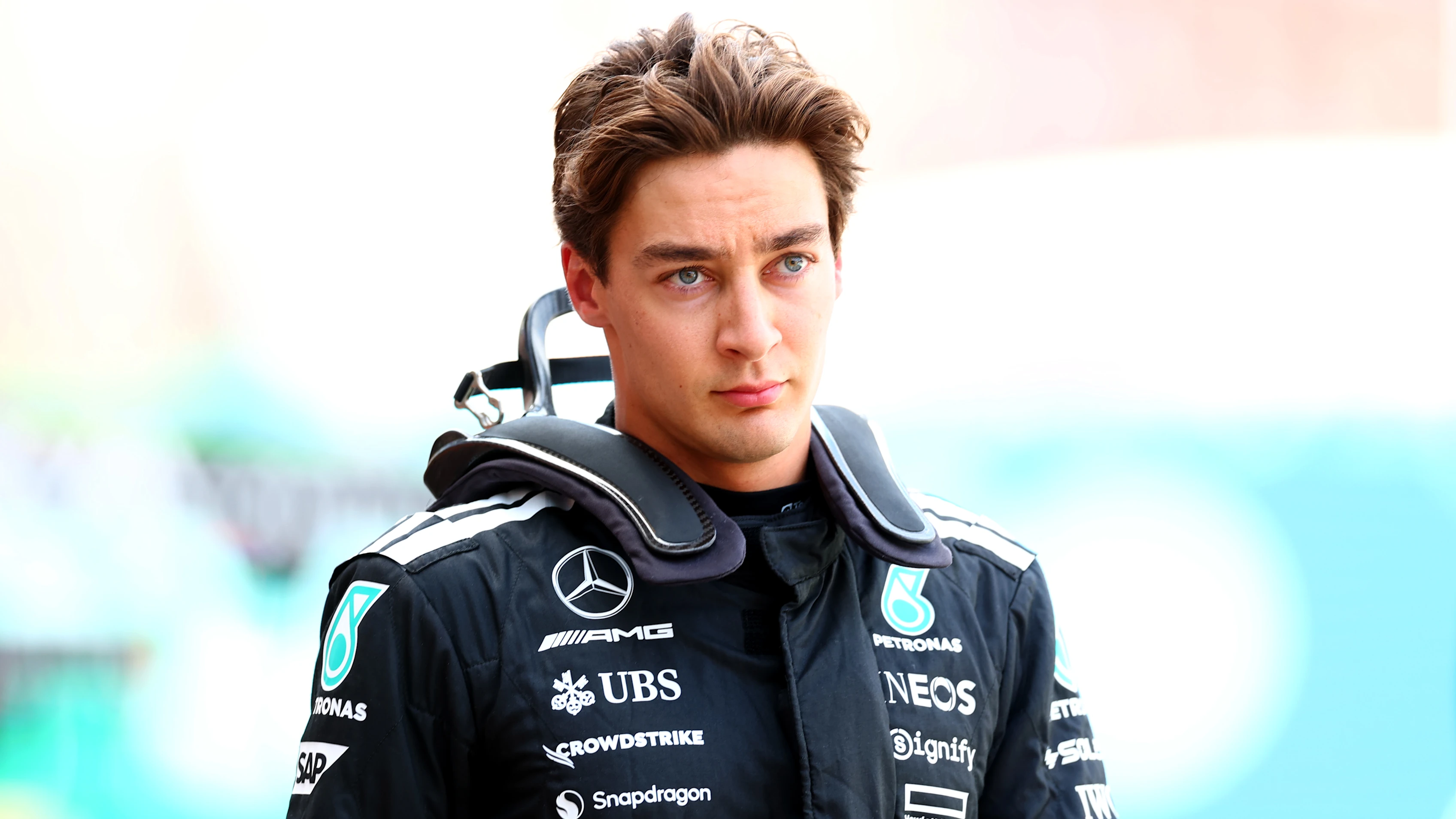 MONTE-CARLO, MONACO - MAY 24: Fourteenth placed qualifier George Russell of Great Britain and