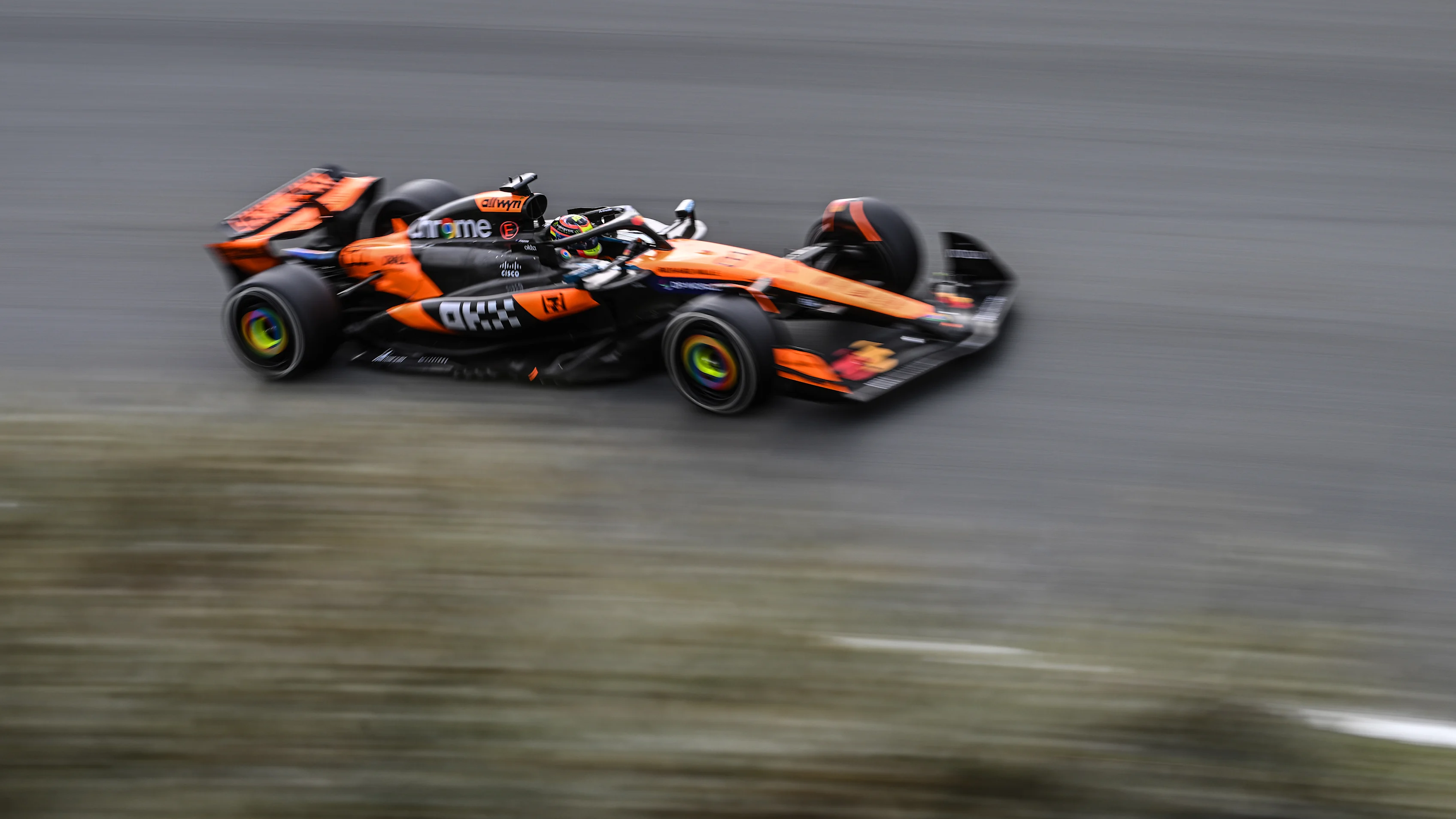 ZANDVOORT, NETHERLANDS - AUGUST 31: Oscar Piastri of Australia driving the (81) McLaren MCL39