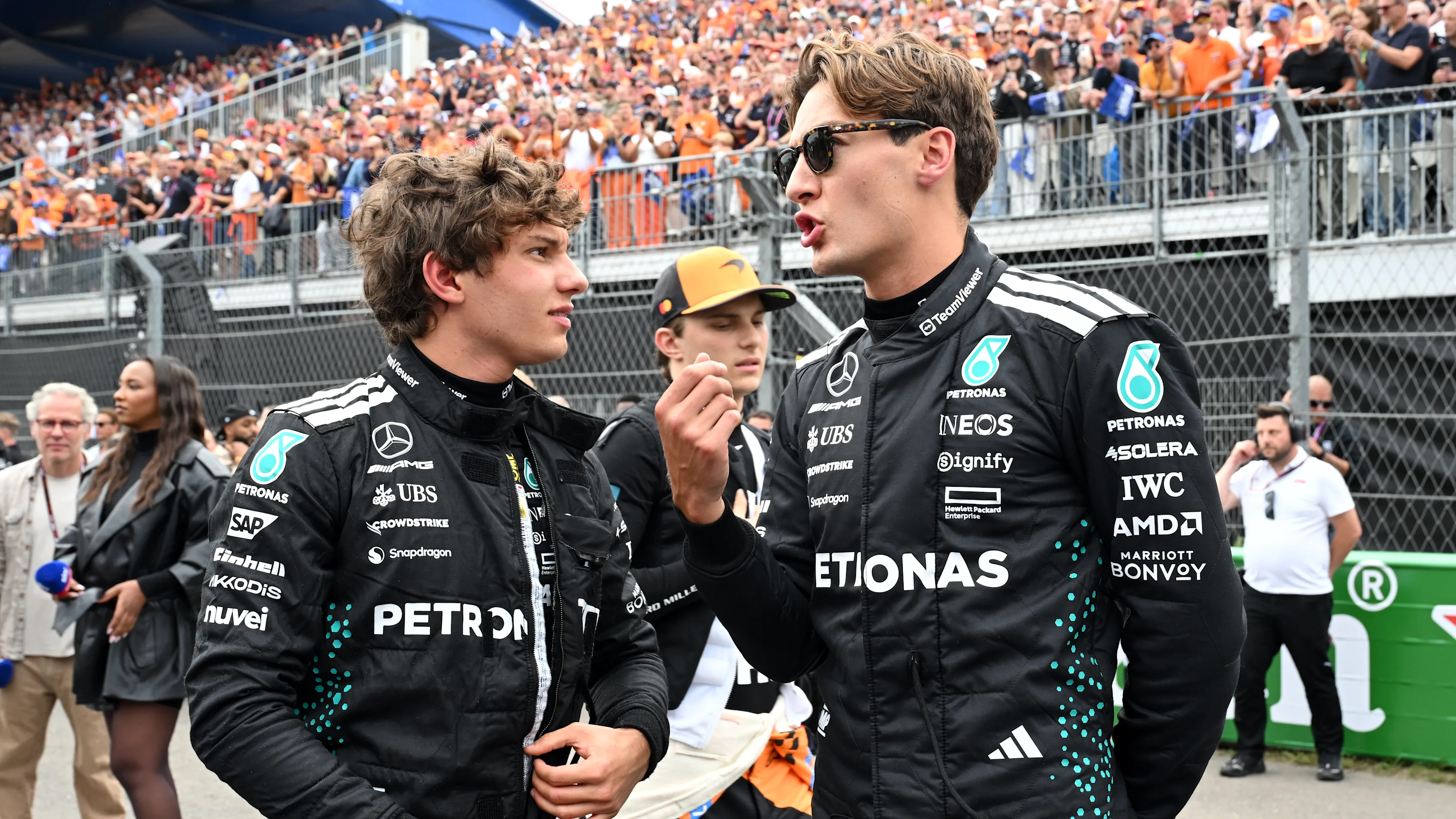 ZANDVOORT, NETHERLANDS - AUGUST 31: Andrea Kimi Antonelli of Italy and Mercedes AMG Petronas F1