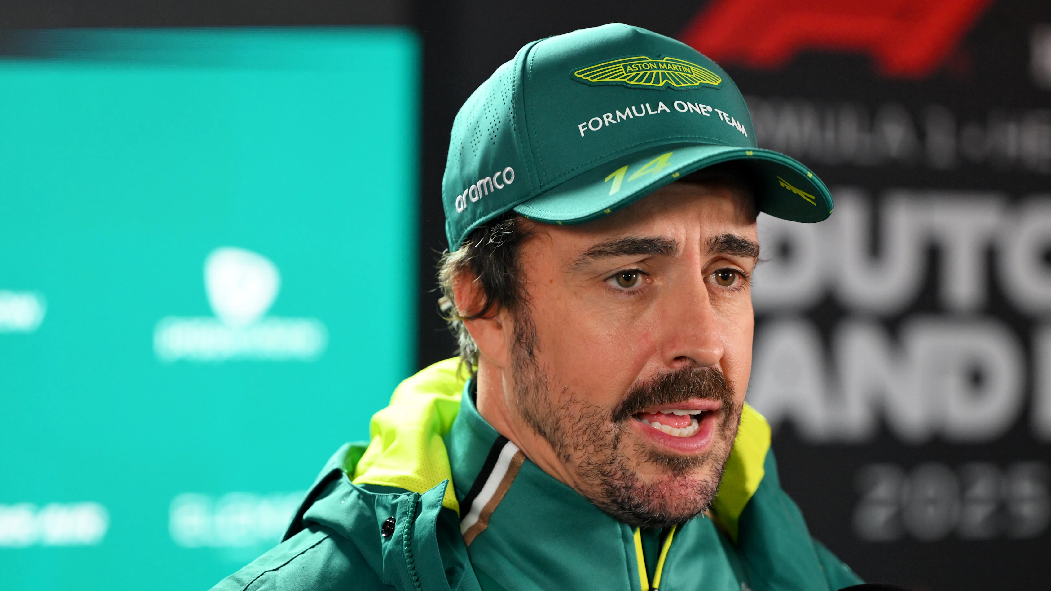 ZANDVOORT, NETHERLANDS - AUGUST 28: Fernando Alonso of Spain and Aston Martin F1 Team looks on