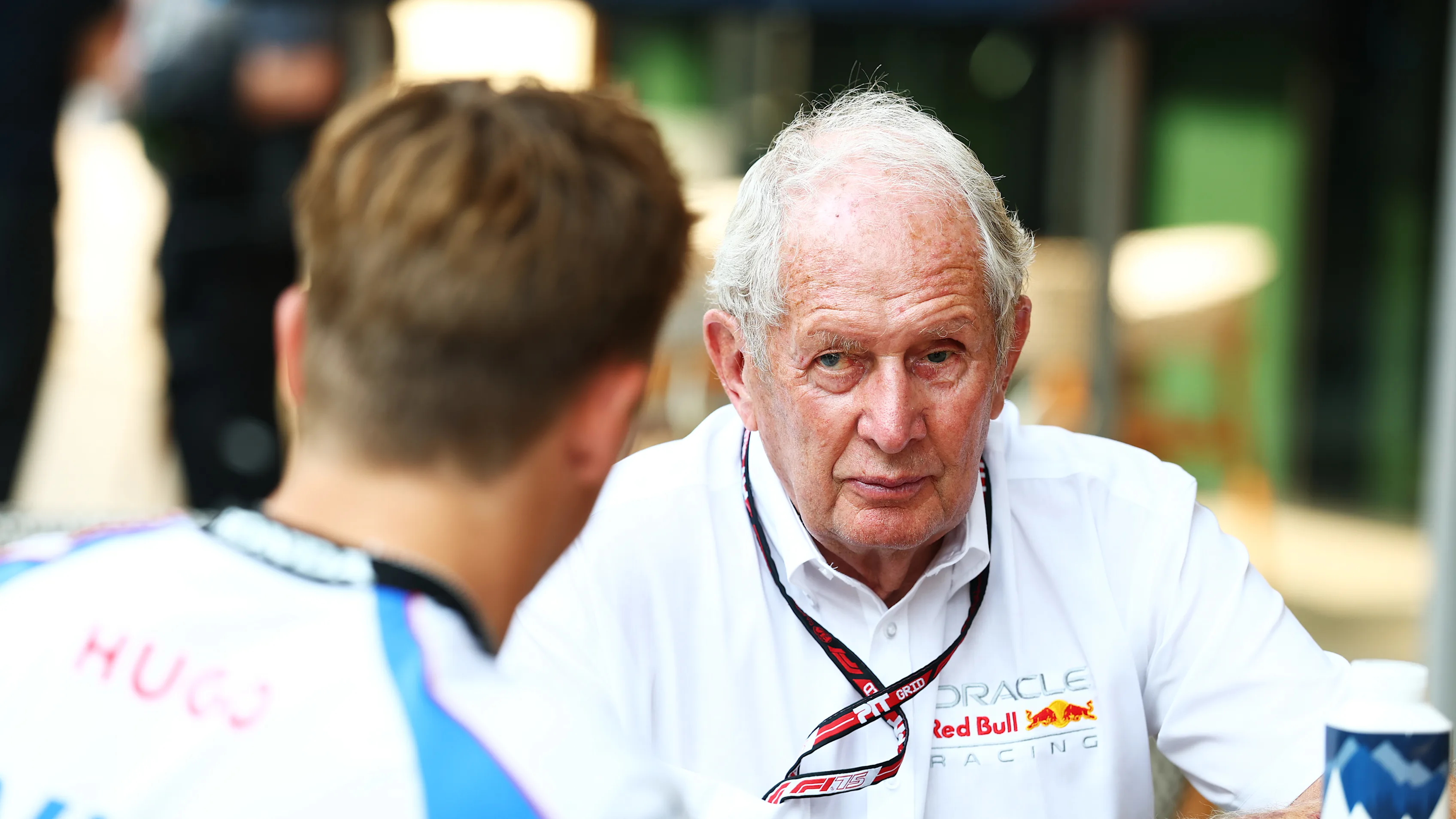 LUSAIL CITY, QATAR - NOVEMBER 30: Dr Helmut Marko, Team Consultant of Oracle Red Bull Racing talks